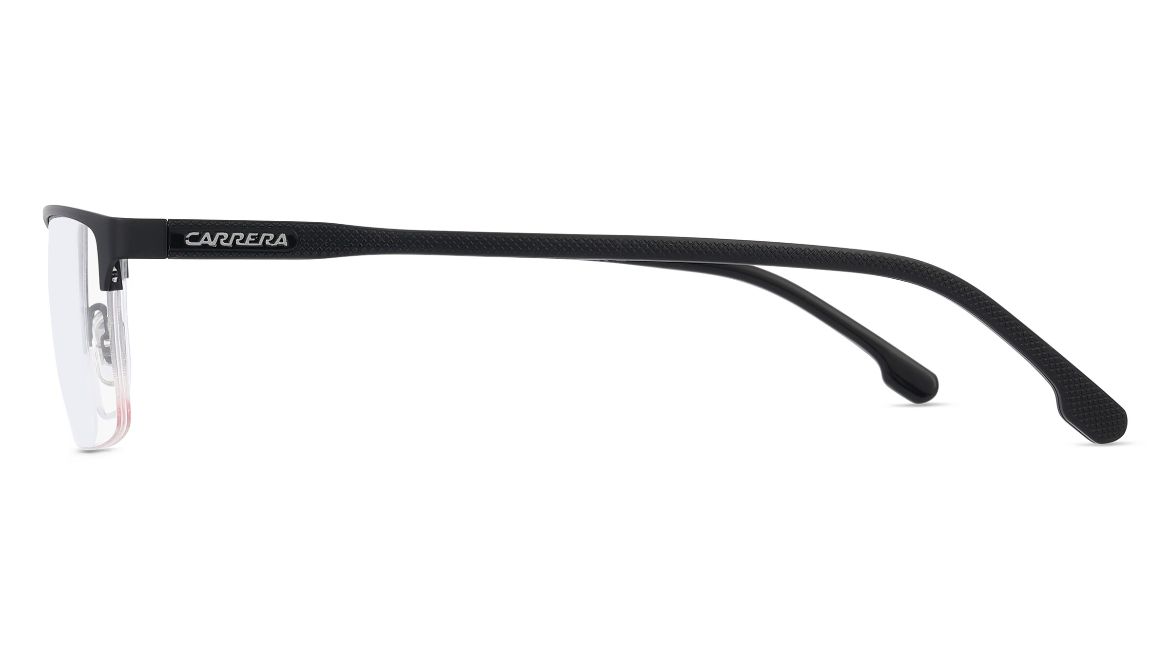 Thumbnail - Carrera 243 Kinder-Brille inkl. Gläser Vollrand Quadratisch Metall-Gestell 55/18/145, schwarz