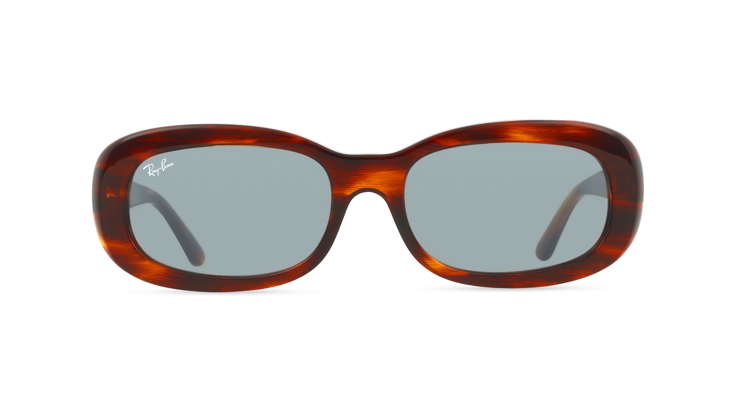 Ray-Ban 0RB2221 Damen-Sonnenbrille Vollrand Oval Kunststoff-Gestell, braun