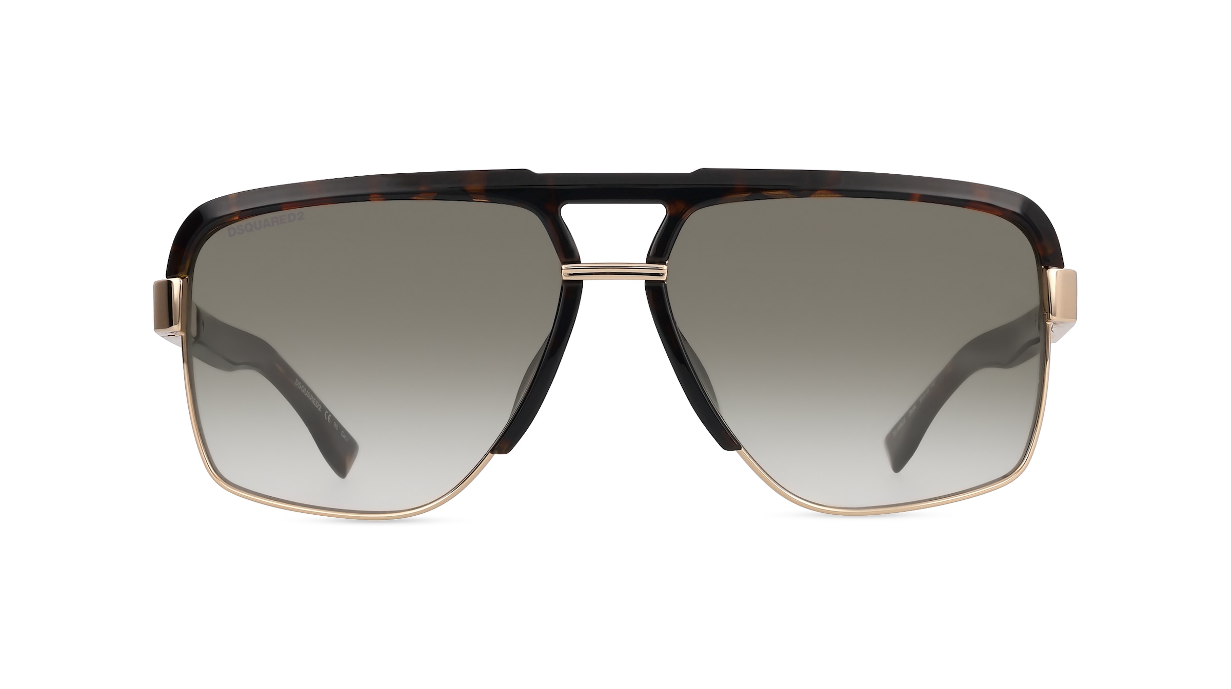 Dsquared2 D2 0084/S Herren-Sonnenbrille Vollrand Pilot Metall-Gestell, Havanna