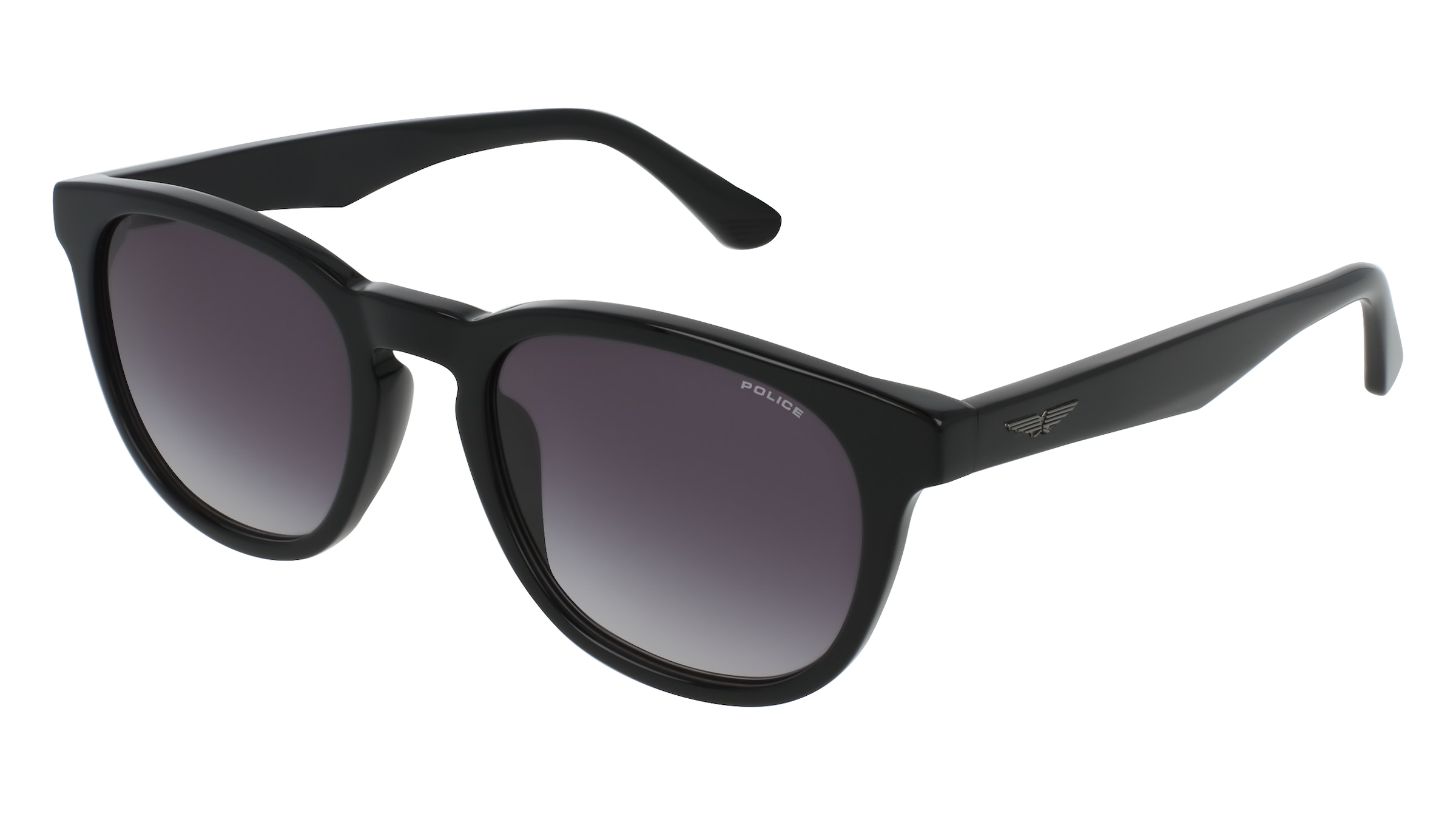 Police SPLP22 Unisex-Sonnenbrille Vollrand Panto Acetat-Gestell, Schwarz