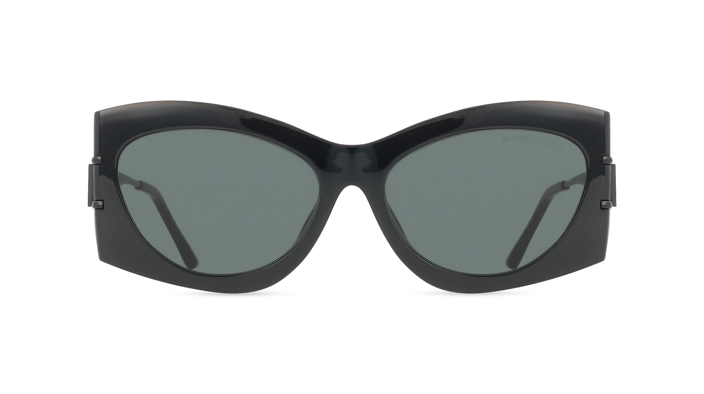 Michael Kors MK2235U Damen-Sonnenbrille Vollrand Eckig Kunststoff-Gestell, schwarz