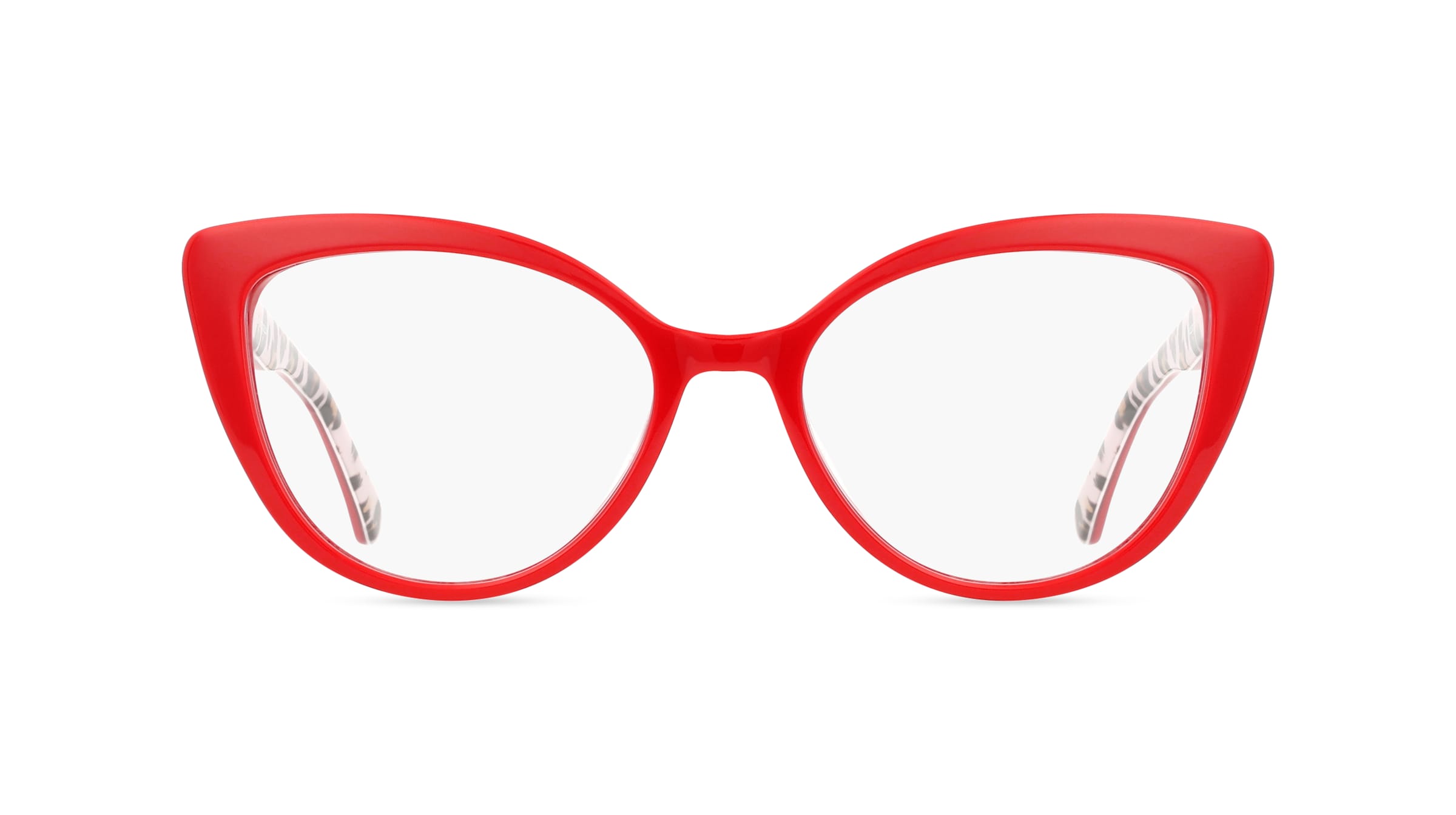 Moschino MOL500 Damen-Brille inkl. Gläser Vollrand Cateye Acetat-Gestell 54mm/17mm/140mm, rot