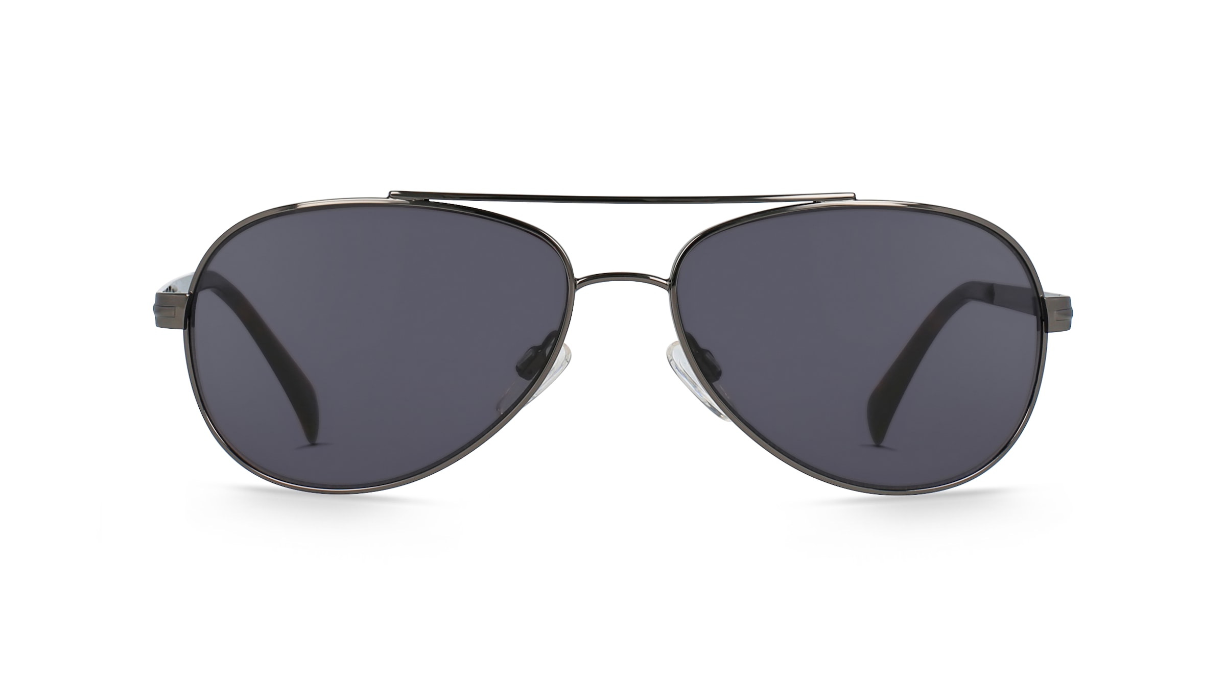 Fielmann OBRA 479 SUN FLEX CL Herren-Sonnenbrille Vollrand Pilot Metall-Gestell, grau