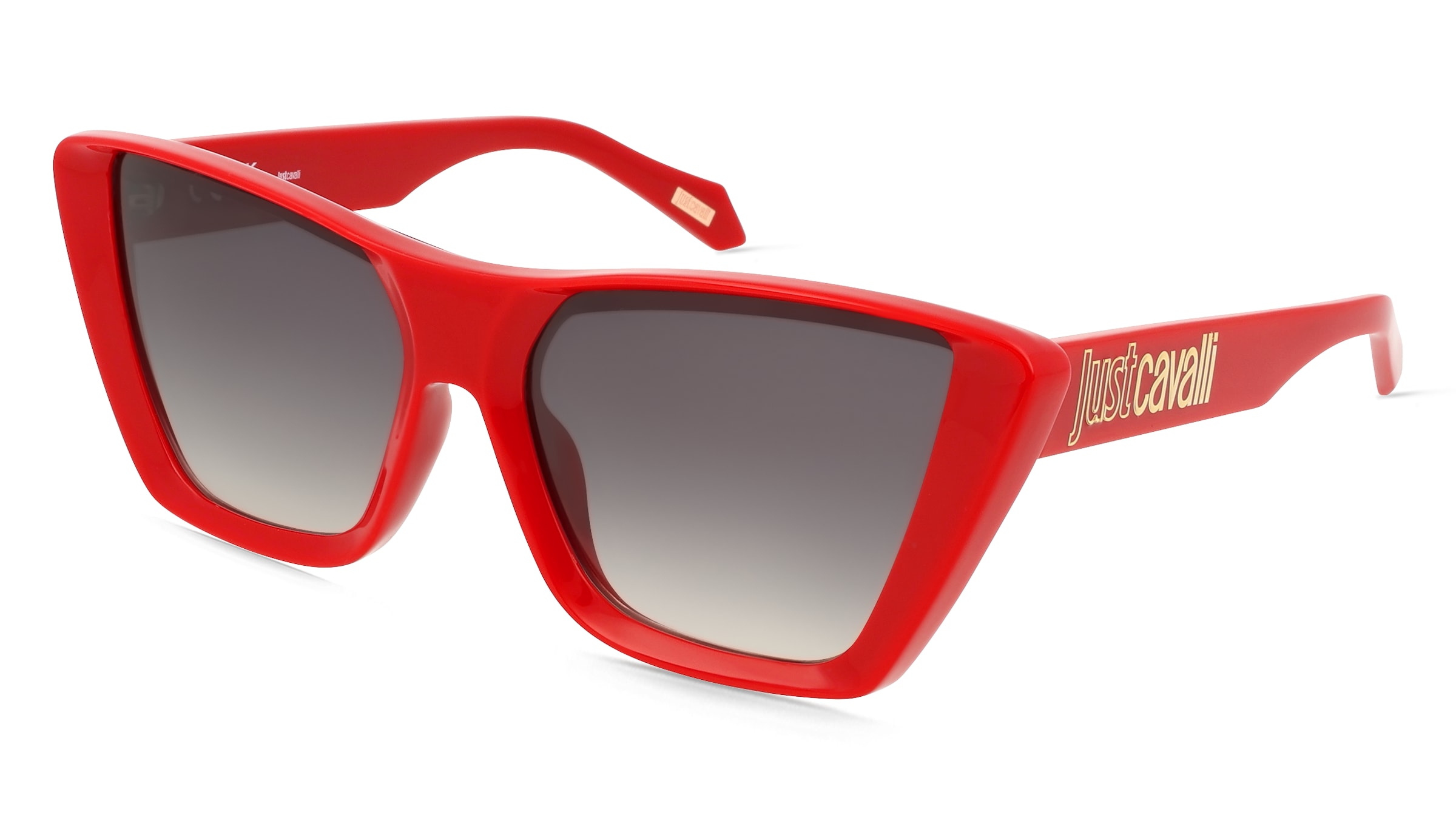 Just Cavalli SJC146 Damen-Sonnenbrille Vollrand Cat Eye Kunststoff-Gestell, Rot