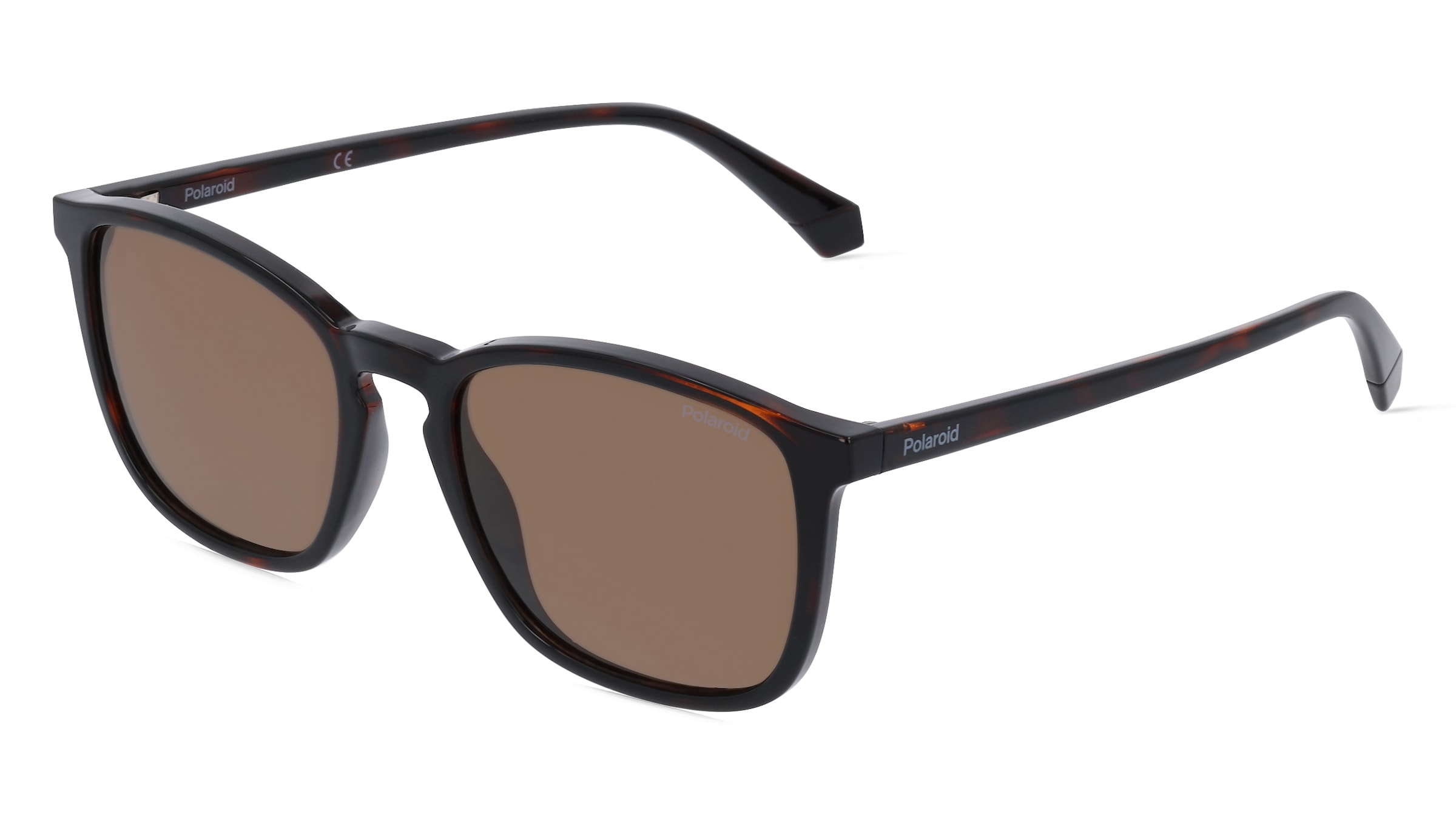 Safilo Polaroid PLD 4139/S Herren-Sonnenbrille Vollrand Eckig Kunststoff-Gestell, Havanna