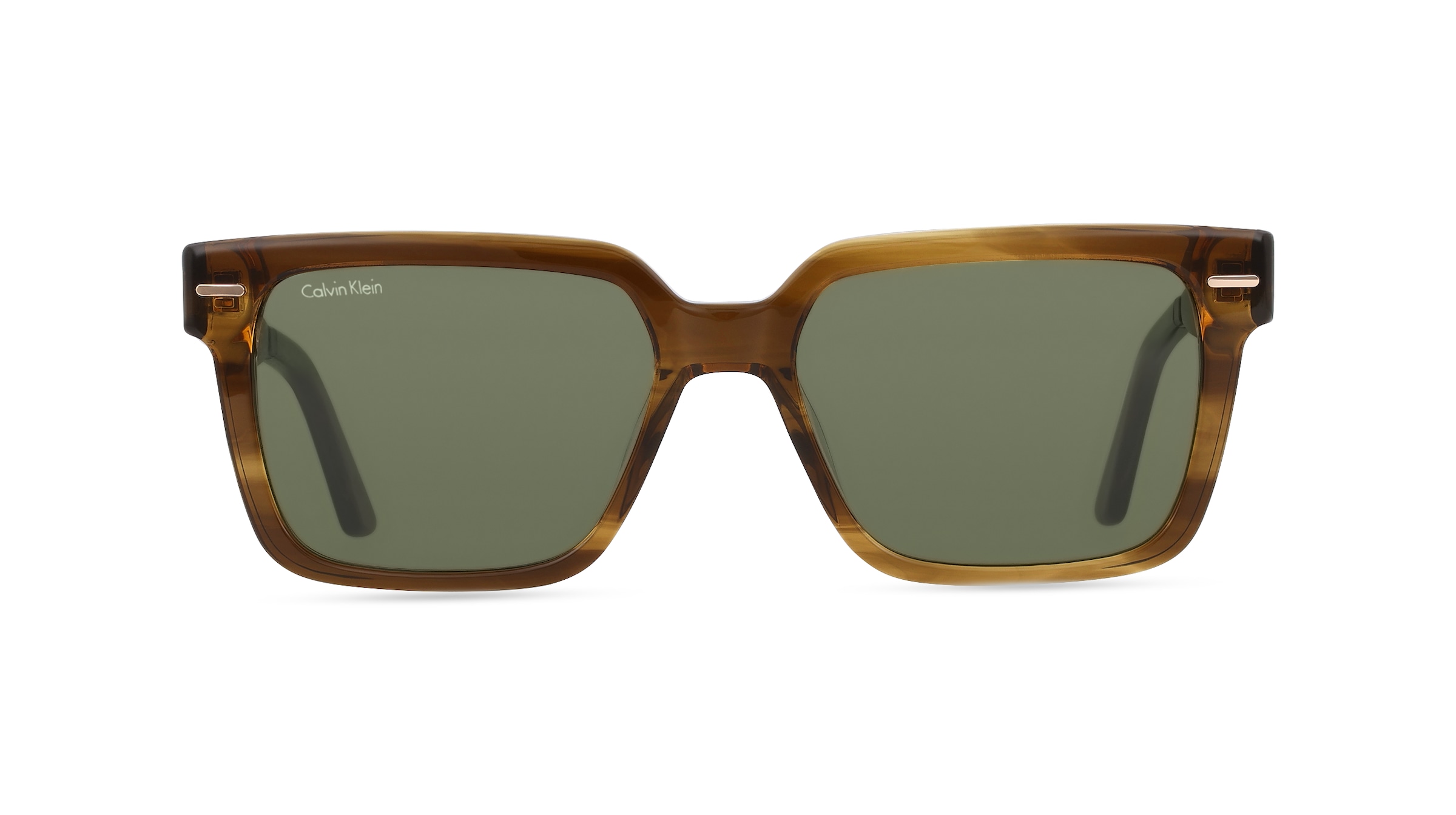 Calvin Klein CK22535S Herren-Sonnenbrille Vollrand Eckig Kunststoff-Gestell, braun