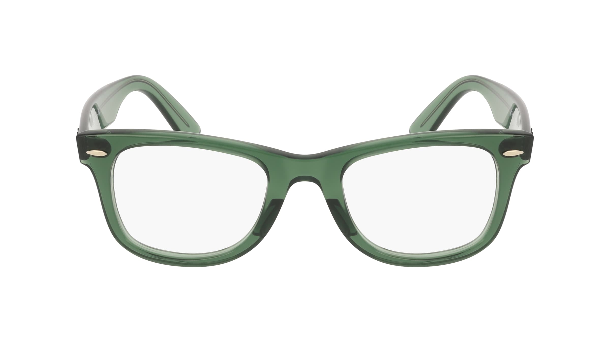 Ray-Ban RX4340V WAYFARER EASE Unisex-Brille inkl. Gläser Vollrand Eckig Kunststoff-Gestell 50mm/22mm/150mm, grün