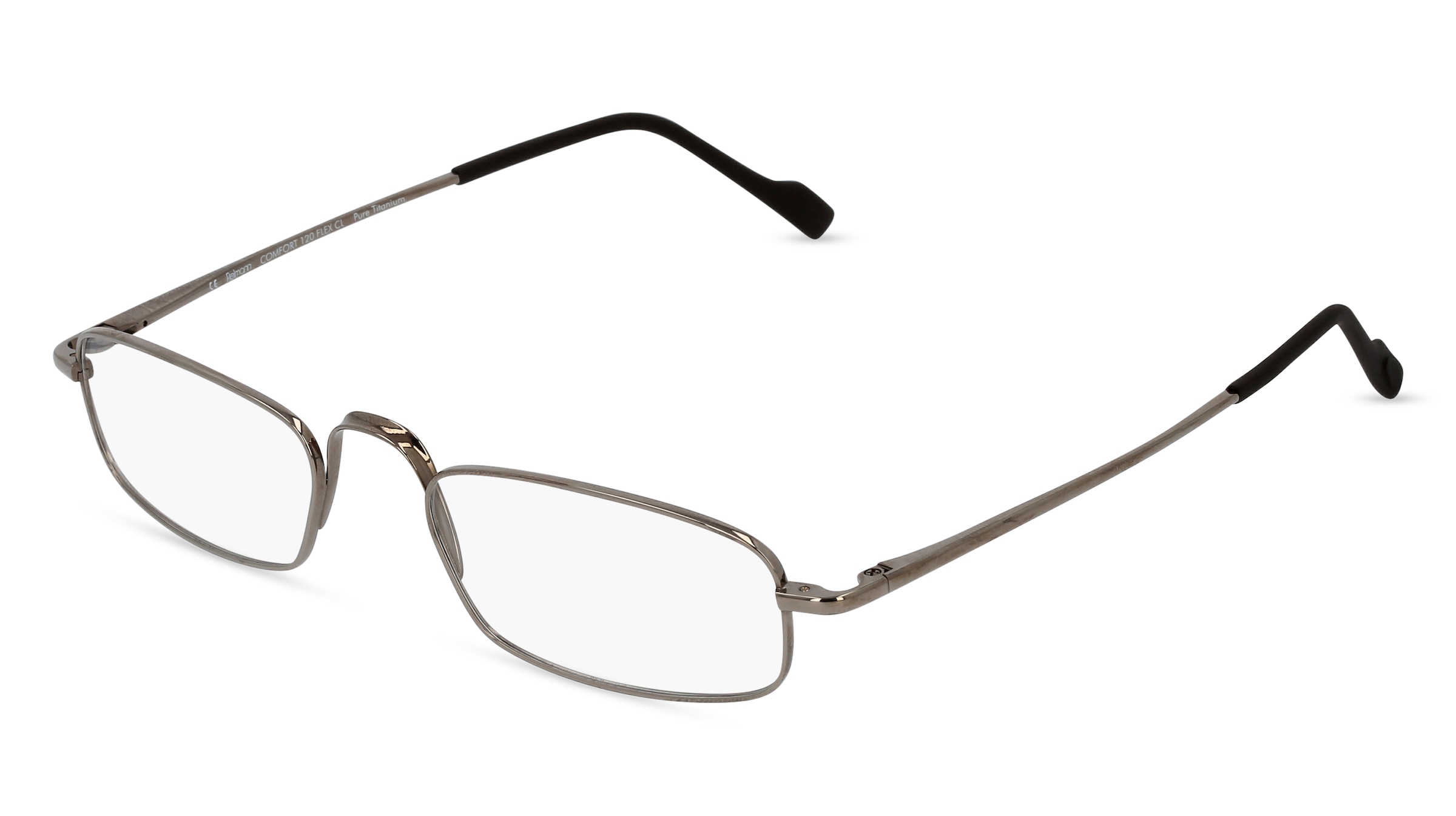 Fielmann COMFORT 120 FLEX CL Herren-Brille inkl. Gläser Vollrand Halb Titan-Gestell 53/20/140, Grau