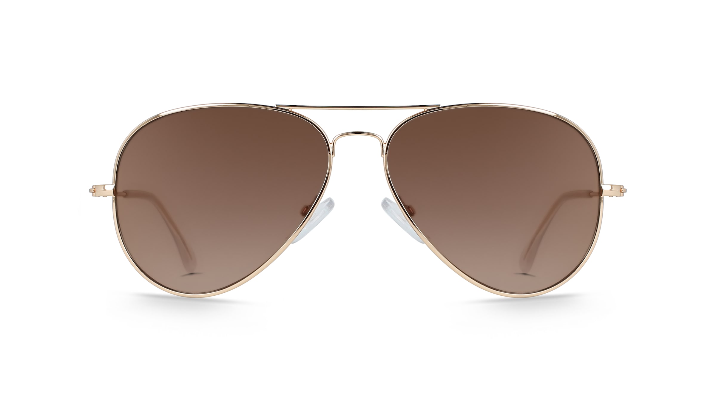 Fielmann BD 277 SUN CL Unisex-Sonnenbrille Vollrand Pilot Edelstahl-Gestell, gold