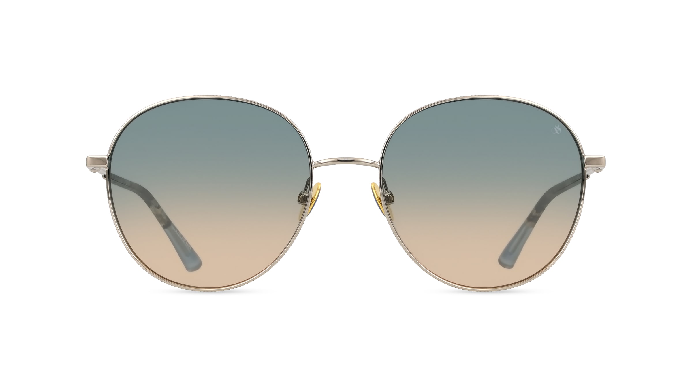 Scotch & Soda 5025 Damen-Sonnenbrille Vollrand Rund Metall-Gestell, silber