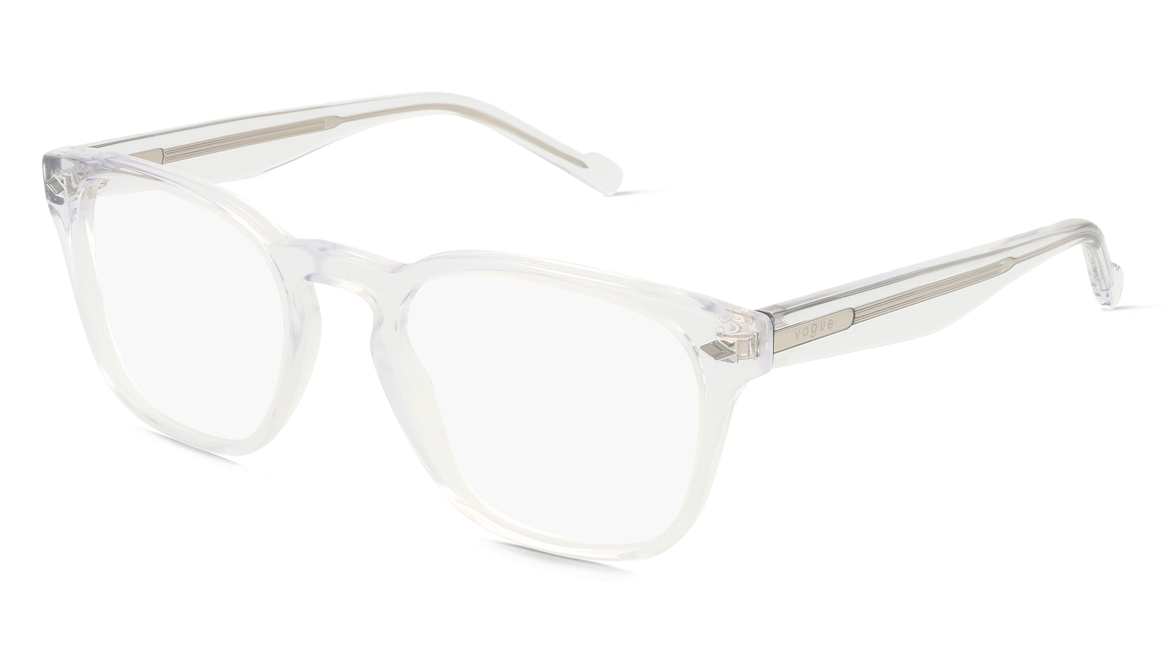 Vogue 0VO5570 Herren-Brille inkl. Gläser Vollrand Quadratisch Acetat-Gestell 51/20/145, Weiß