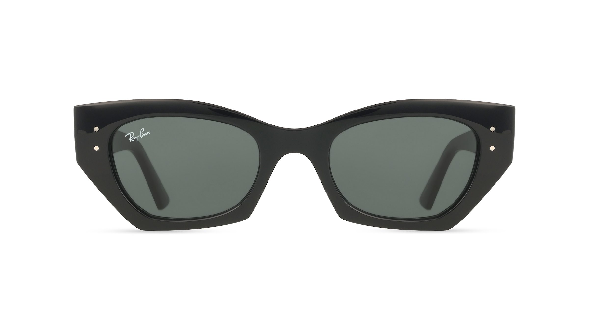 Ray-Ban 0RB4430 ZENA Unisex-Sonnenbrille Vollrand Geometrisch Kunststoff-Gestell, Schwarz