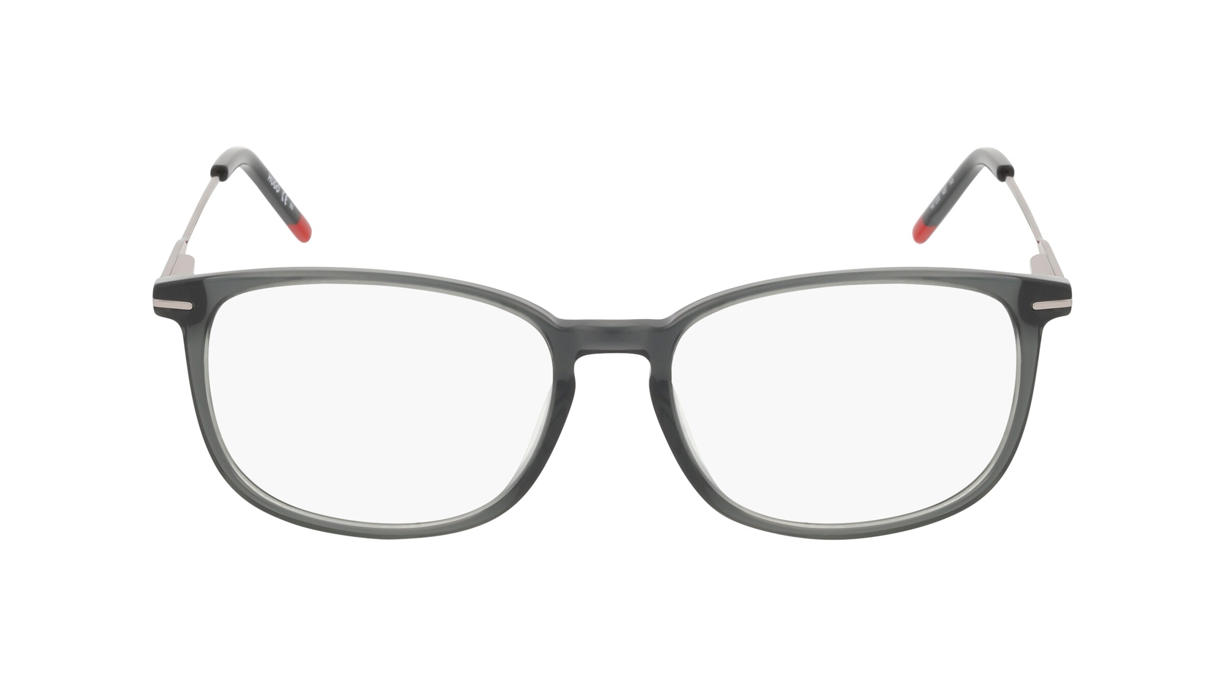 Hugo HG 1205 Herren-Brille inkl. Gläser Vollrand Eckig Acetat-Gestell 52mm/16mm/145mm, grau