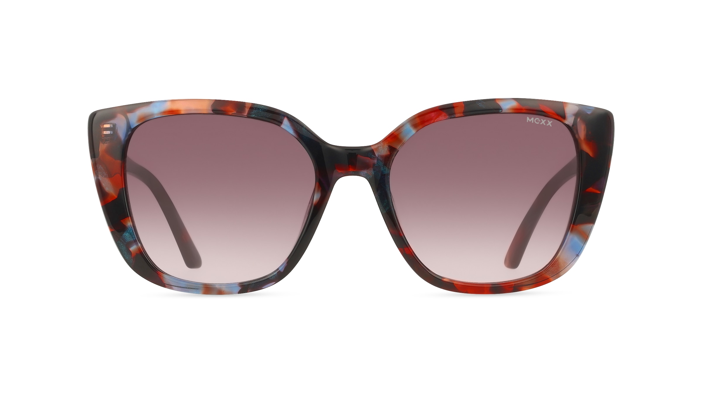 Mexx Eyes 6568 Damen-Sonnenbrille Vollrand Cateye Kunststoff-Gestell, schwarz
