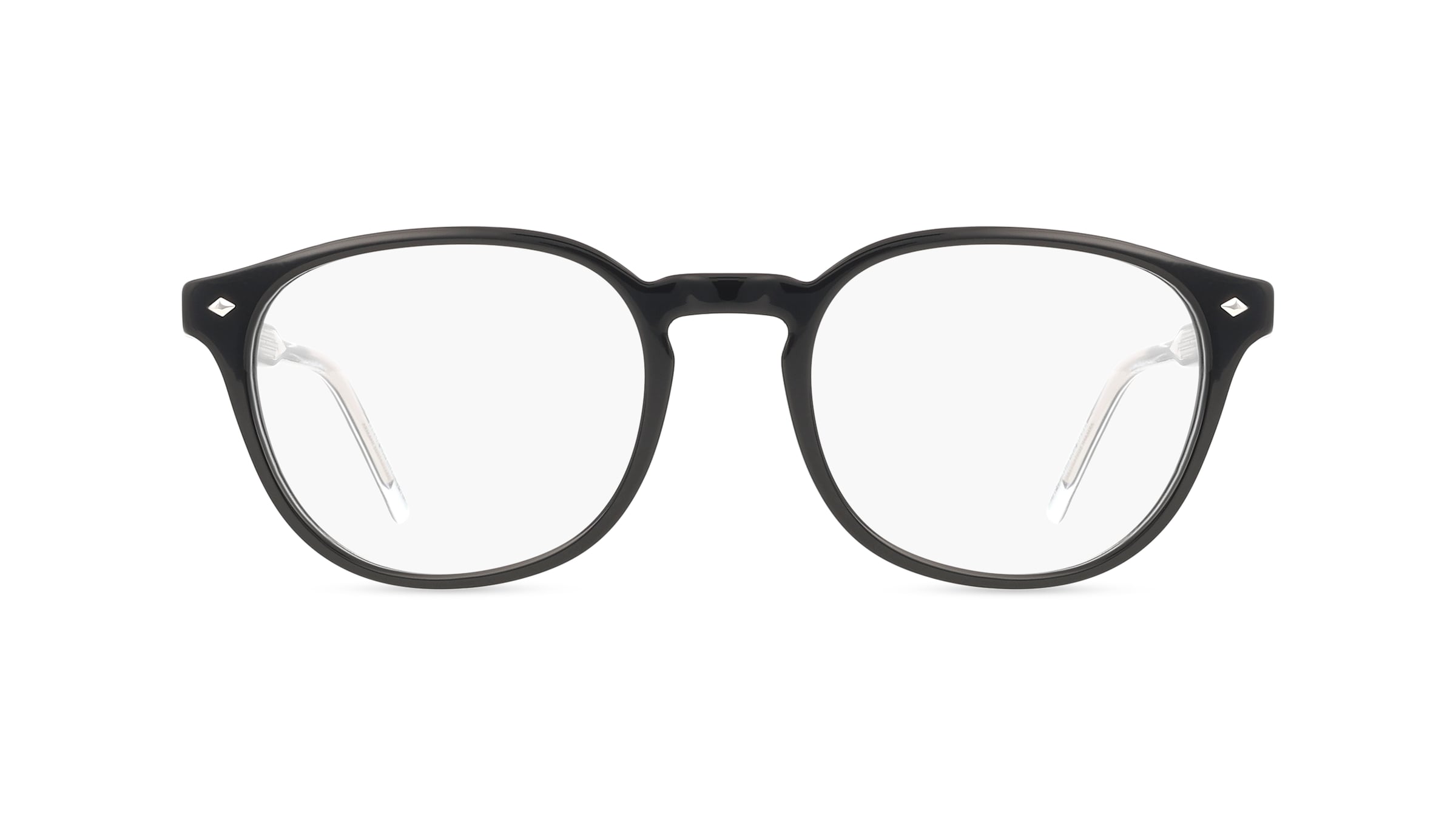 Giorgio Armani 0AR7259 Herren-Brille inkl. Gläser Vollrand Panto Acetat-Gestell 50/19/145, Schwarz