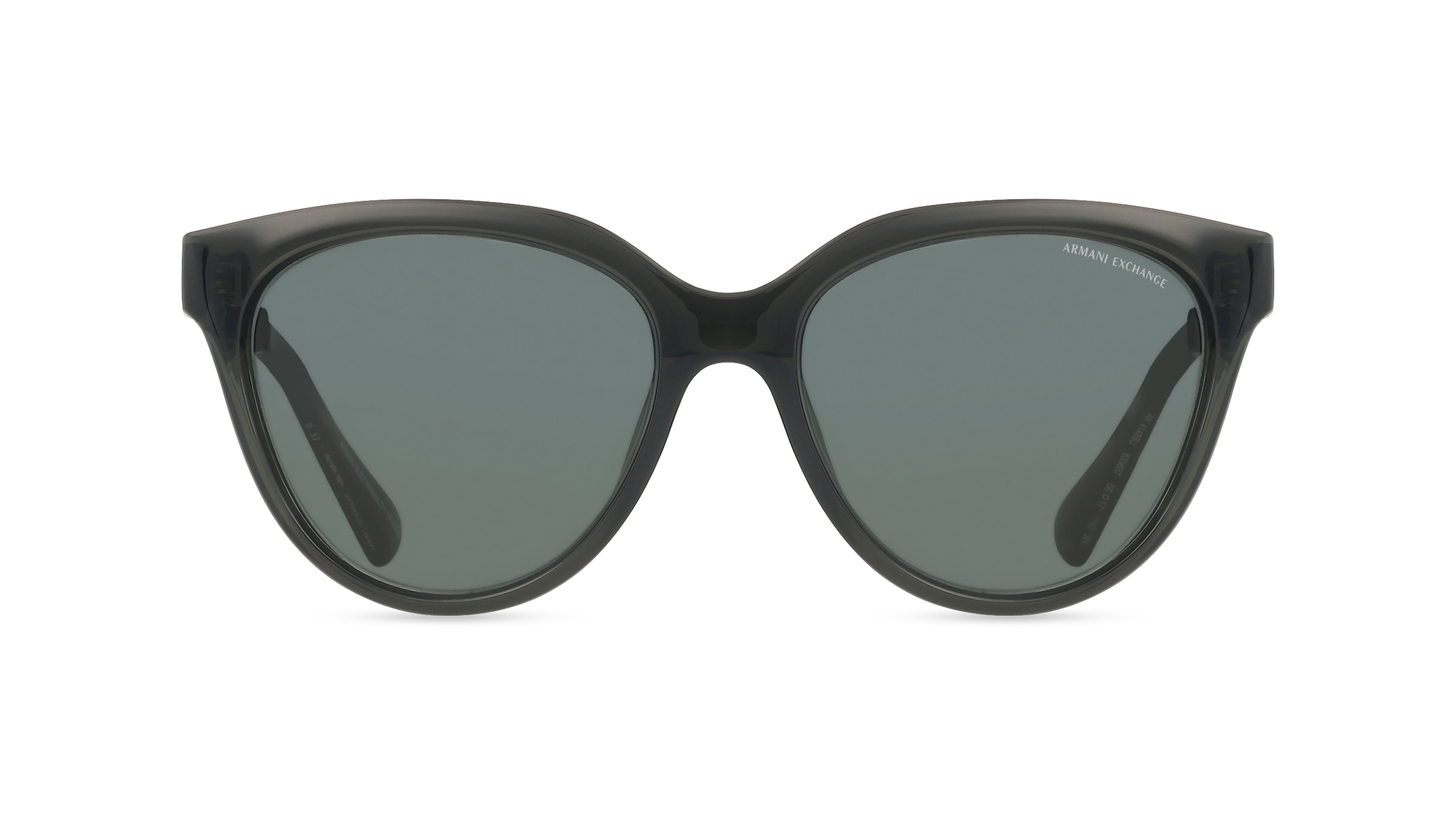 Armani Exchange AX4148SU Damen-Sonnenbrille Vollrand Panto Kunststoff-Gestell, grau