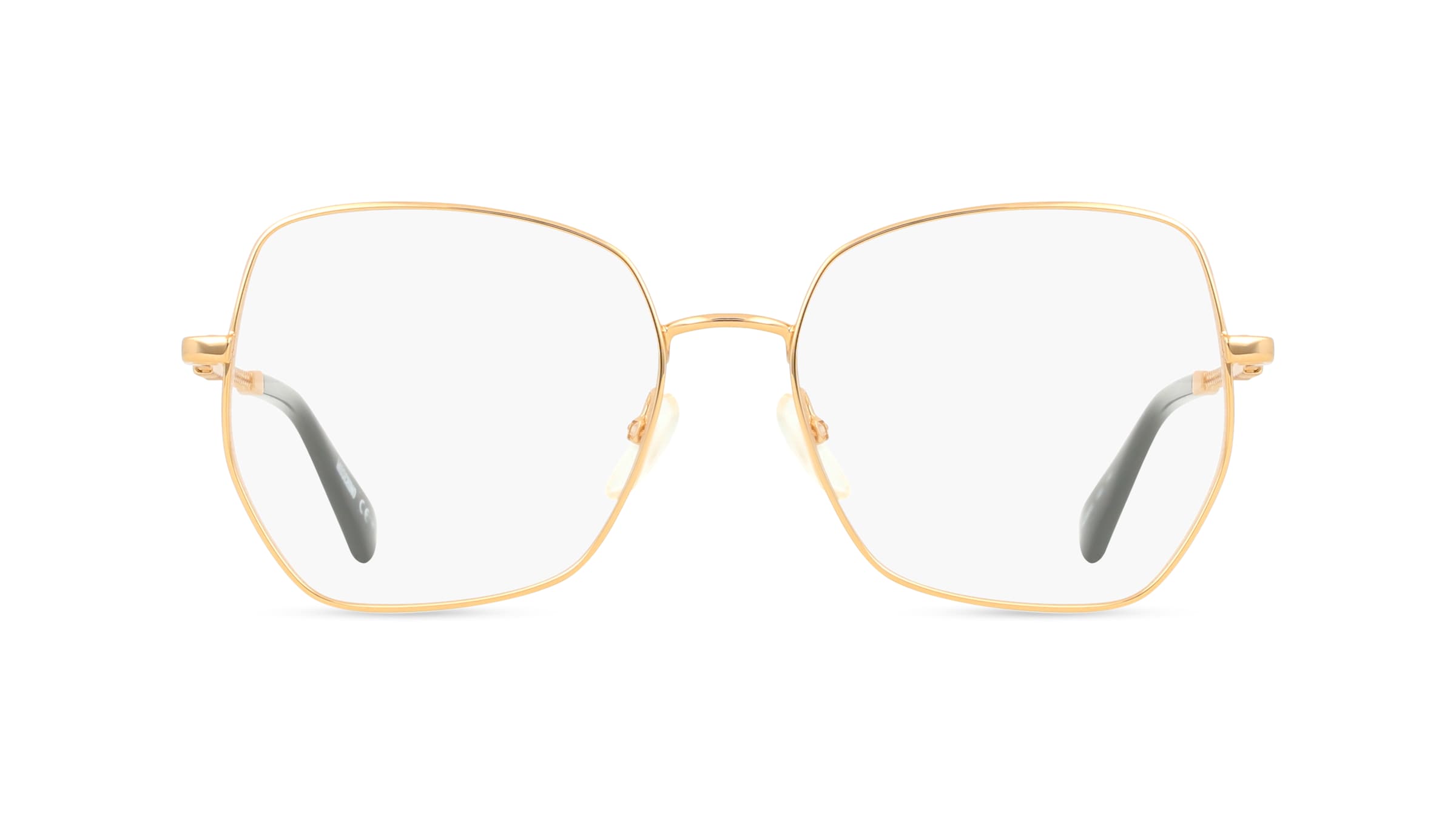 Moschino 610 Damen-Brille inkl. Gläser Vollrand Panto Metall-Gestell 53mm/16mm/140mm, gold