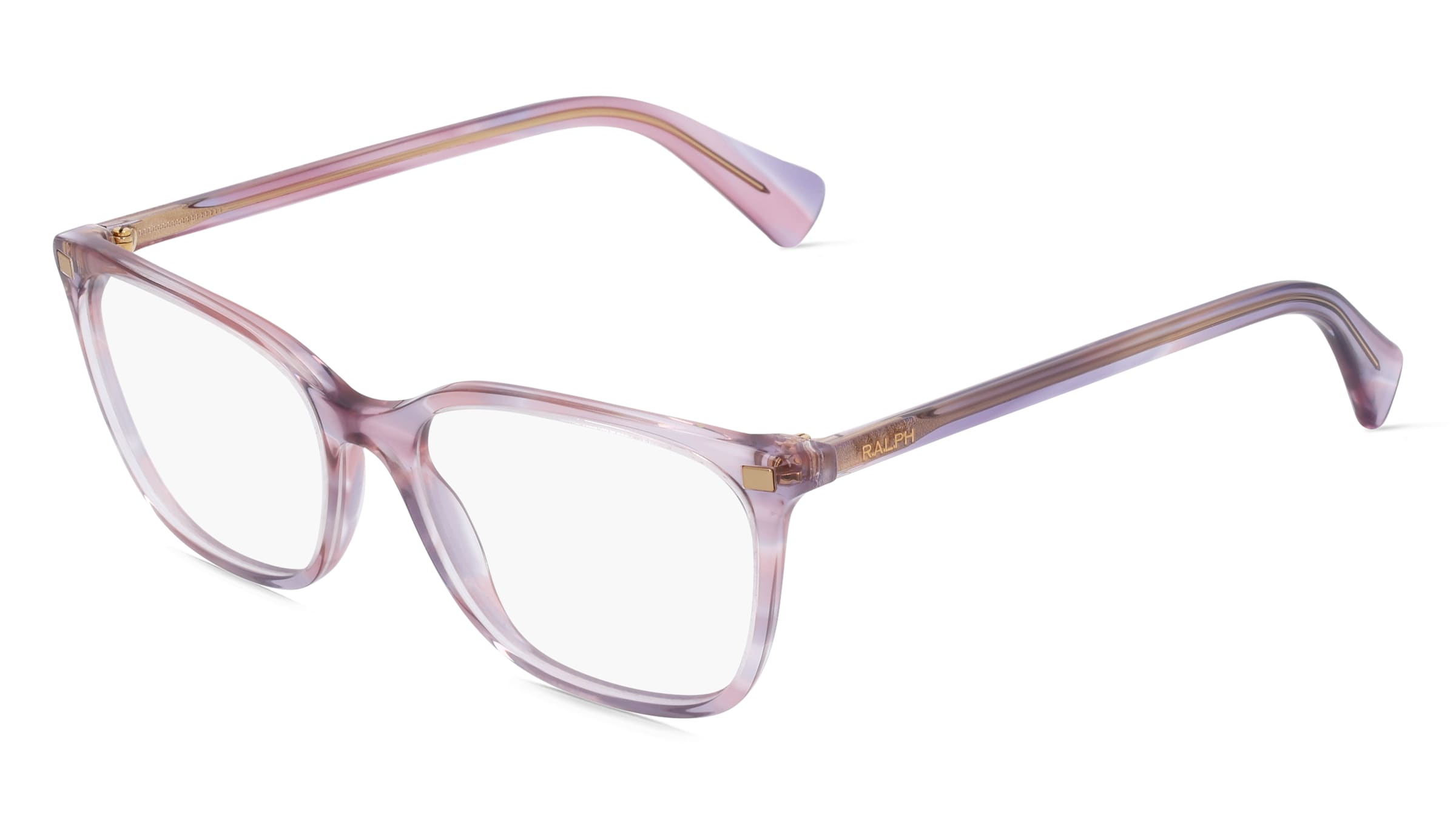 Ralph RA7142 Damen-Brille inkl. Gläser Vollrand Quadratisch Acetat-Gestell 52/17/145, Pink
