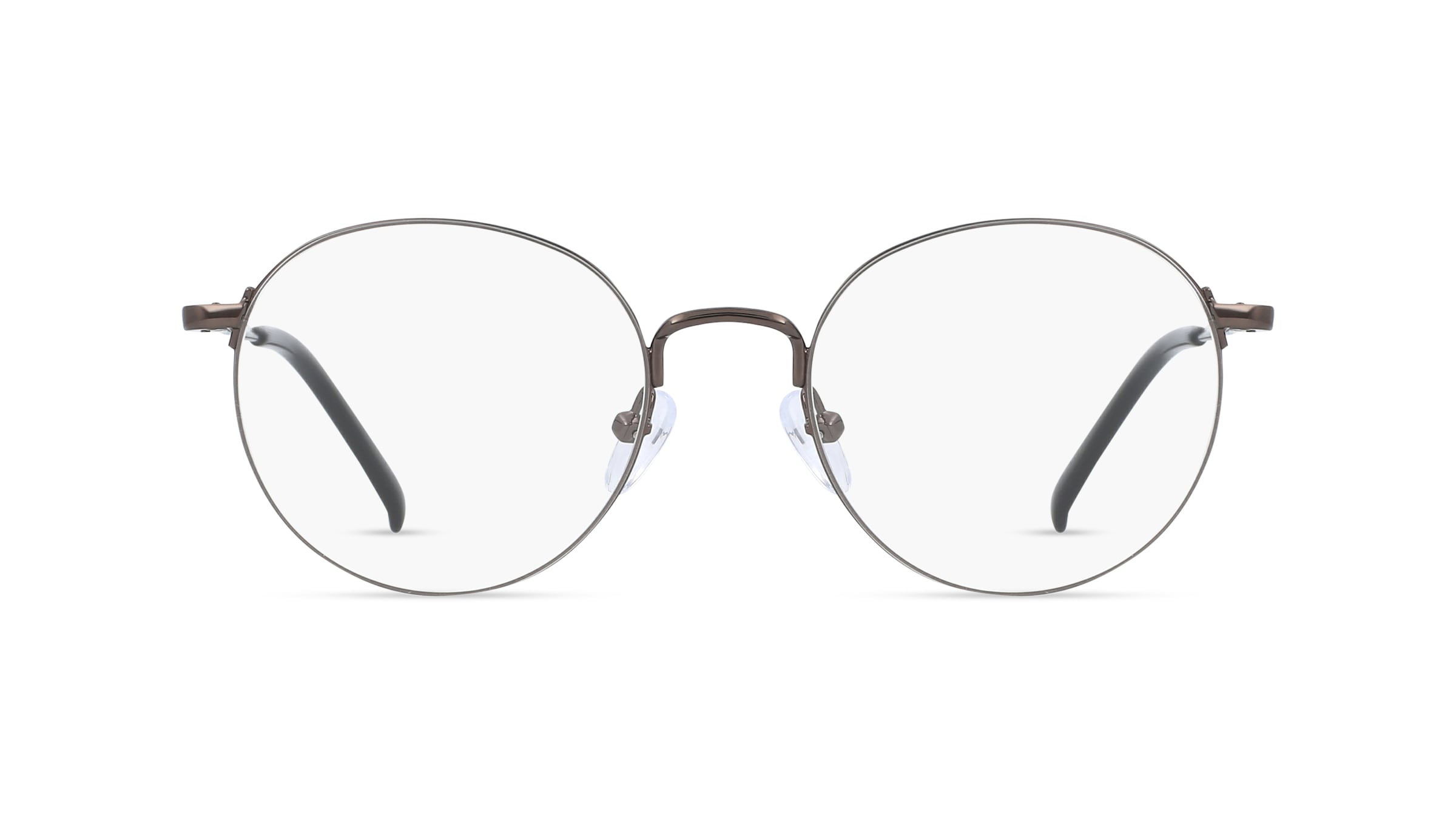 Fielmann BD 526 CL Unisex-Brille inkl. Gläser Gerillt Rund Metall-Gestell 49mm/20mm/145mm, grau