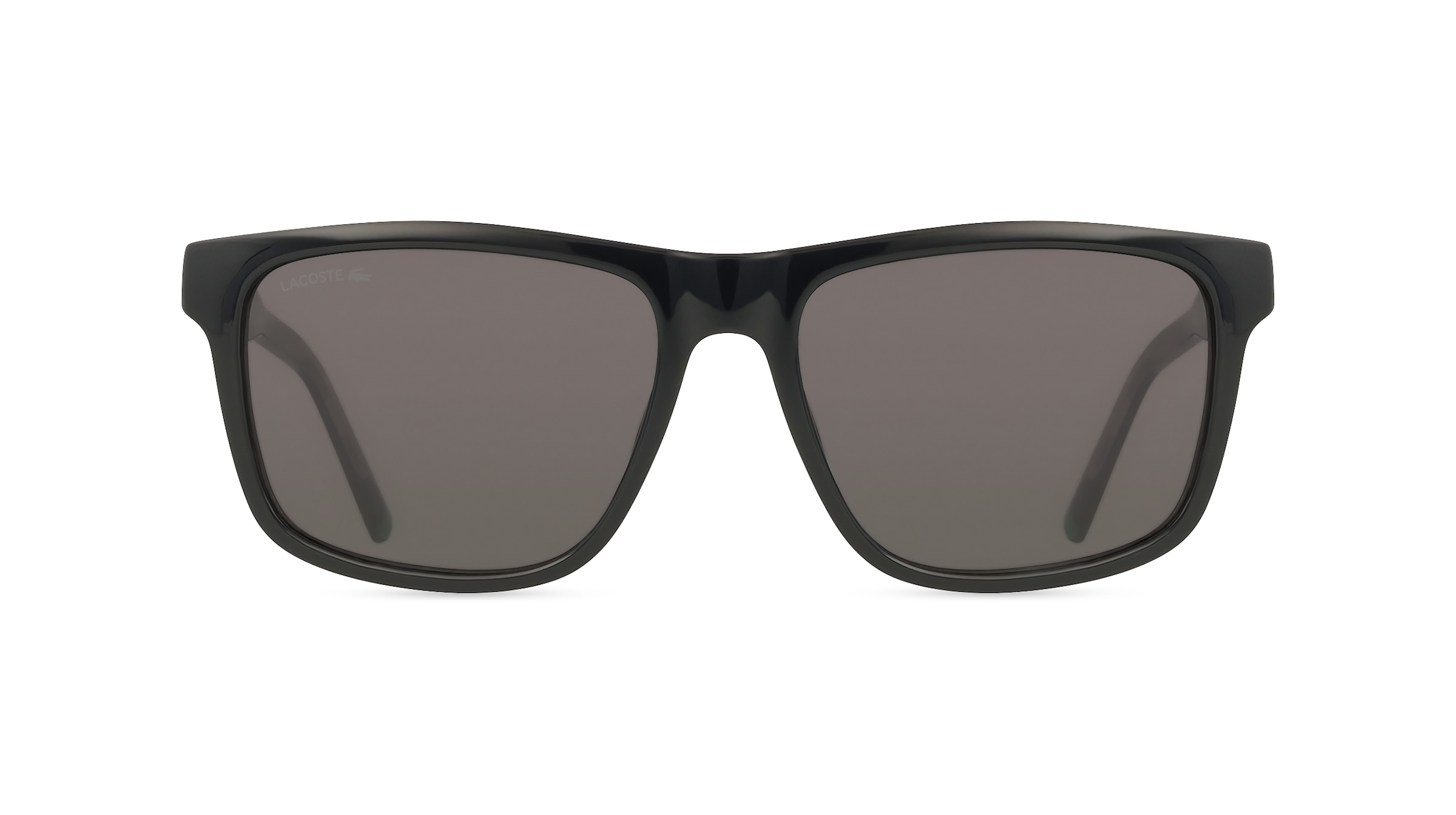 Lacoste L6025S Herren-Sonnenbrille Vollrand Eckig Bio-Kunststoff-Gestell, schwarz