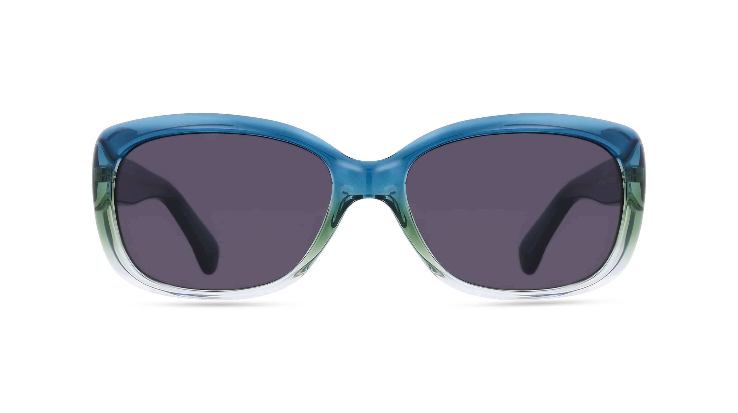 Fielmann OU 033 SUN CL Damen-Sonnenbrille Vollrand Eckig Acetat-Gestell, blau