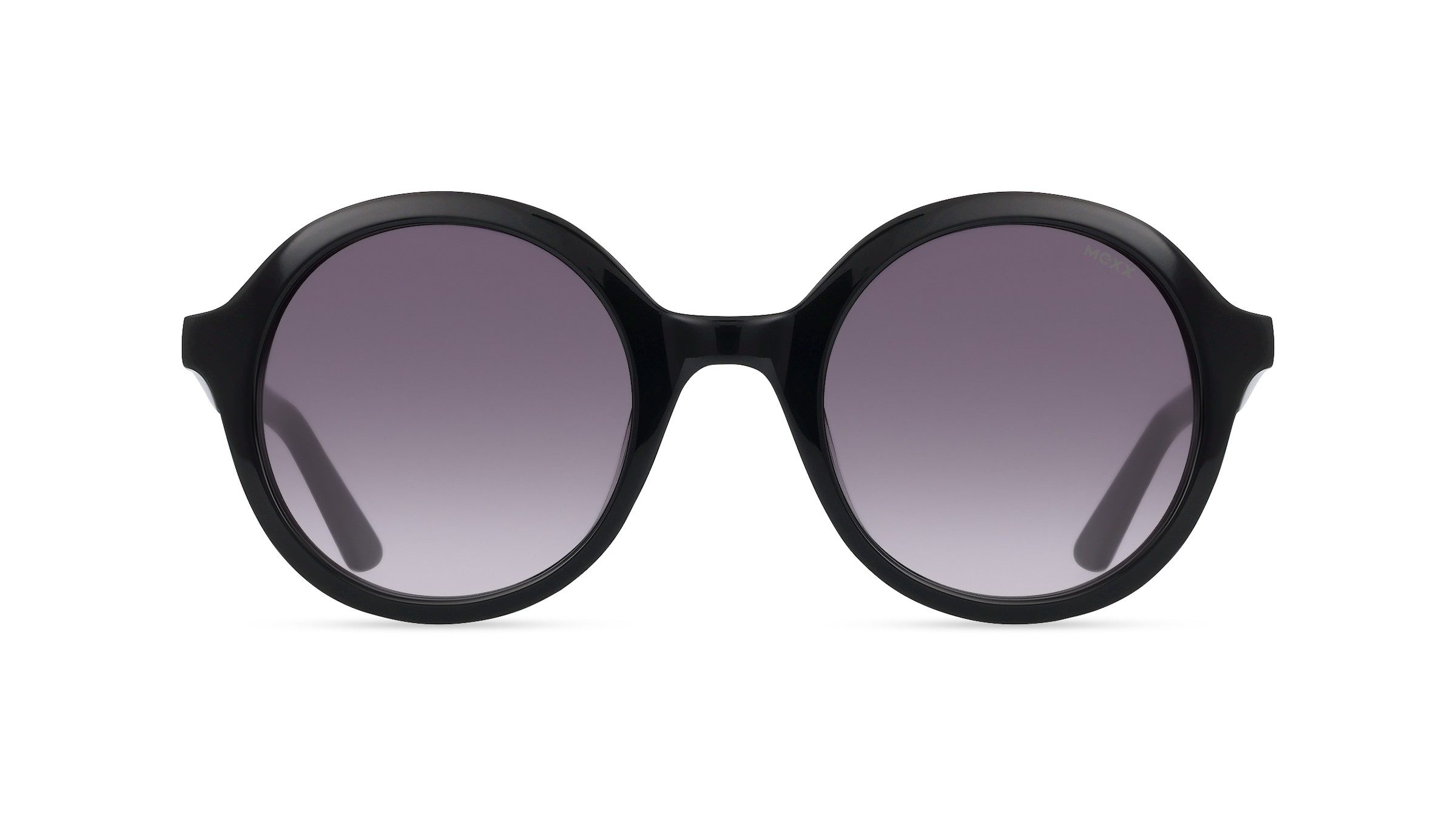 Mexx Eyes 6515 Damen-Sonnenbrille Vollrand Rund Kunststoff-Gestell, schwarz