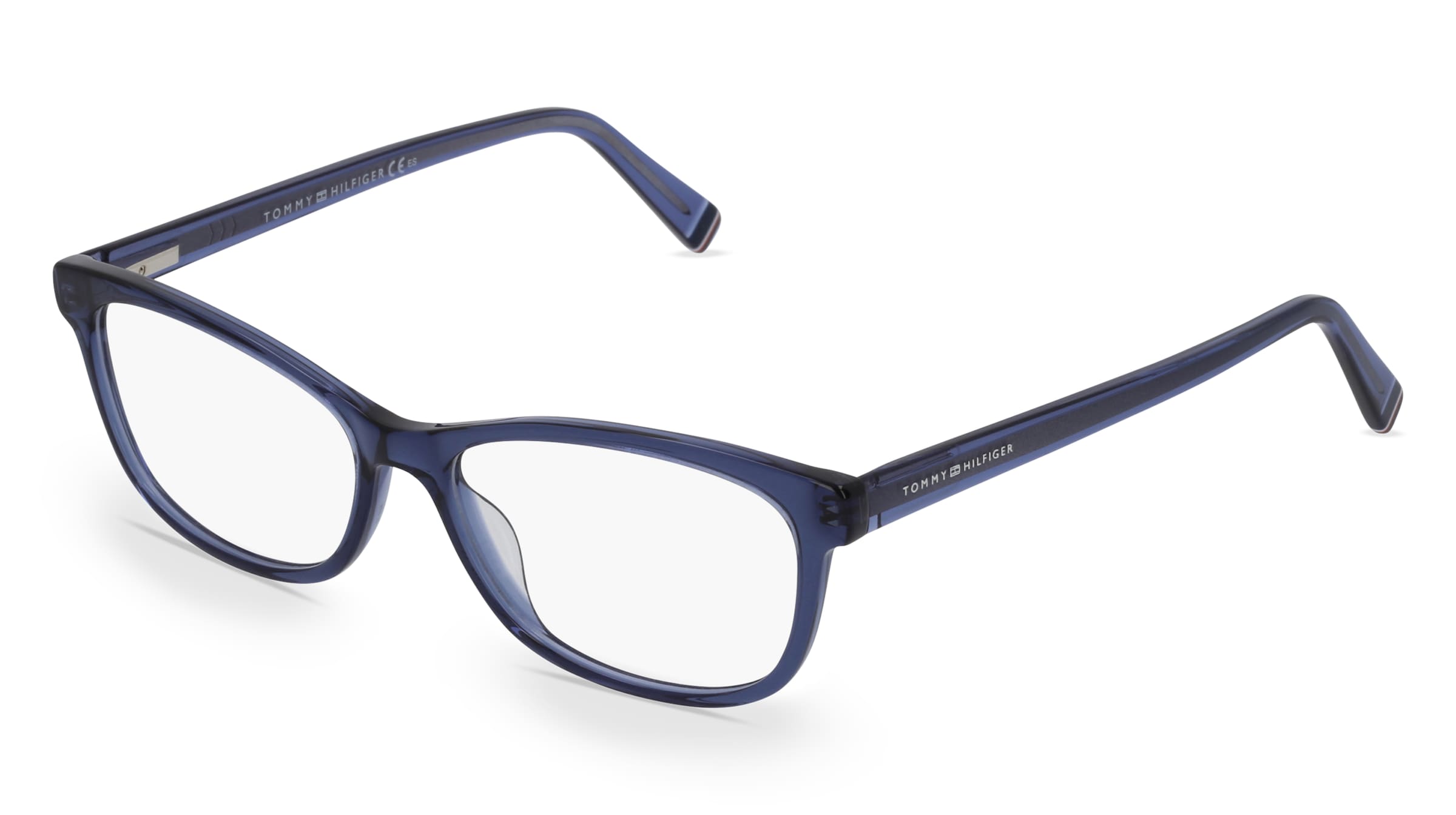 Tommy Hilfiger TH1682 Damen-Brille inkl. Gläser Vollrand Quadratisch Acetat-Gestell 54/16/145, Blau