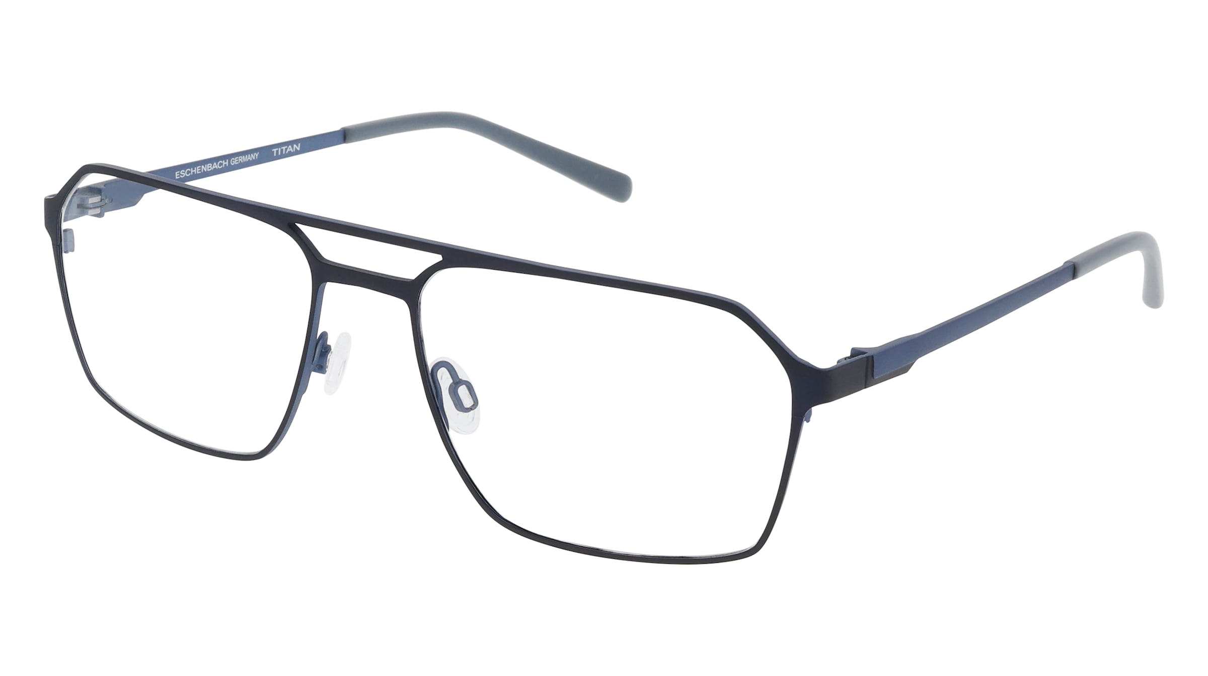 FREIGEIST 861021 Herren-Brille inkl. Gläser Vollrand Pilot Metall-Gestell 61/19/150, Blau
