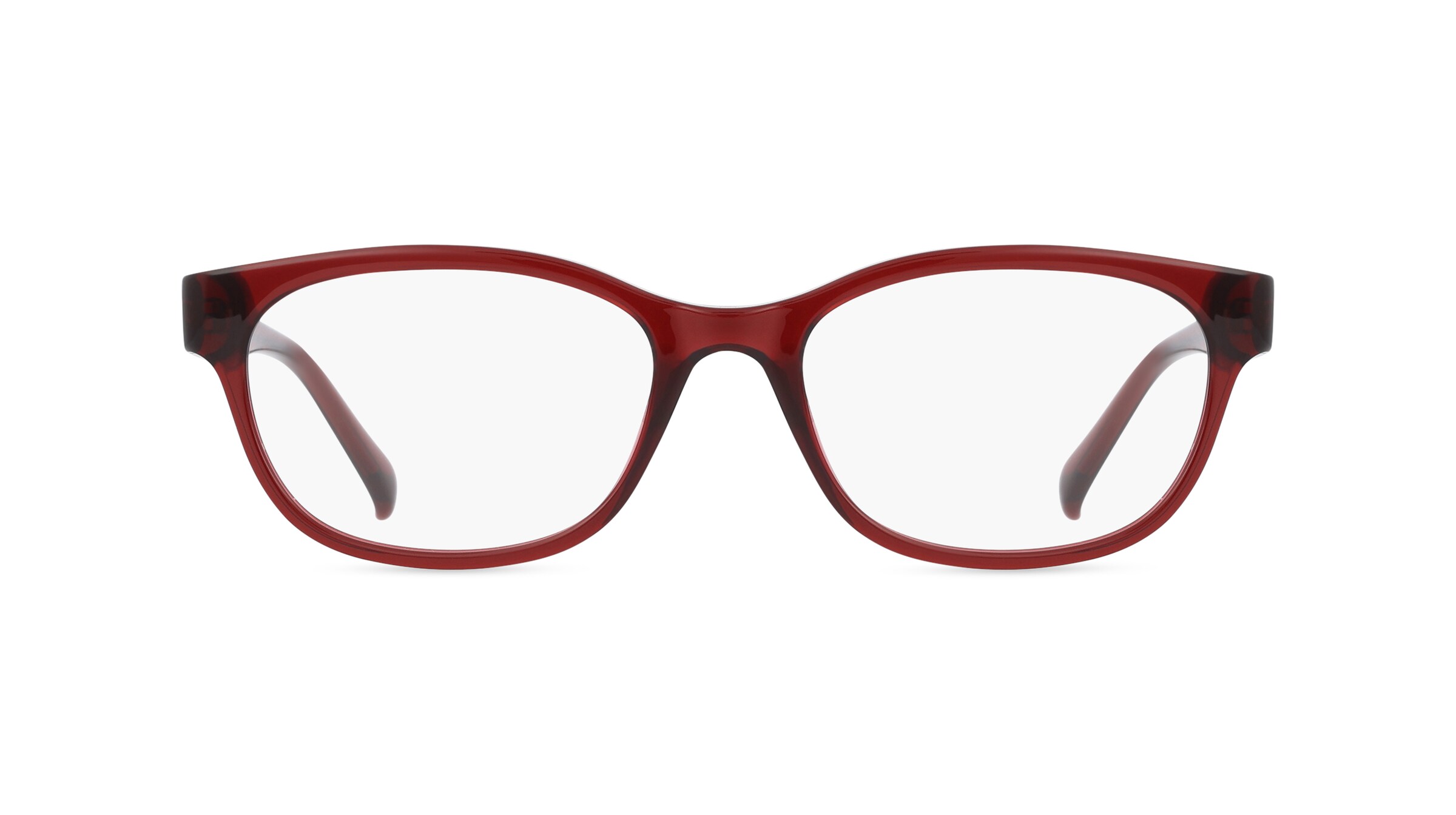 Fielmann BD 537 CL Damen-Brille inkl. Gläser Vollrand Oval Propionat-Gestell 51mm/18mm/140mm, rot