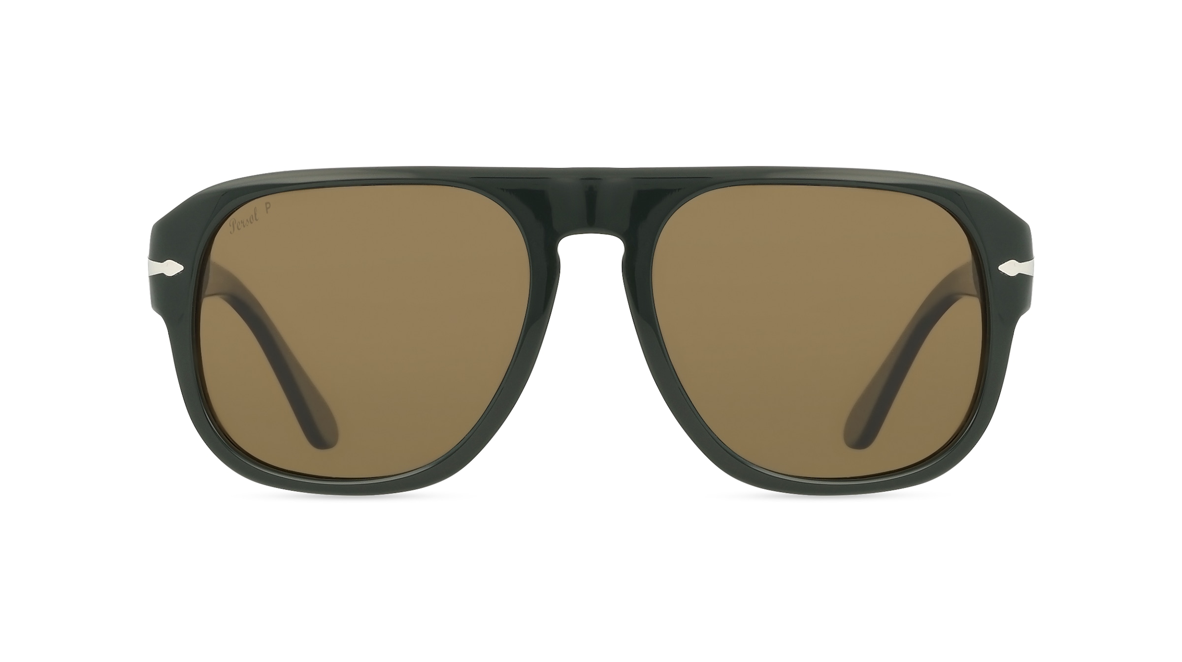 Persol 0PO3310S JEAN Herren-Sonnenbrille Vollrand Pilot Acetat-Gestell, grün