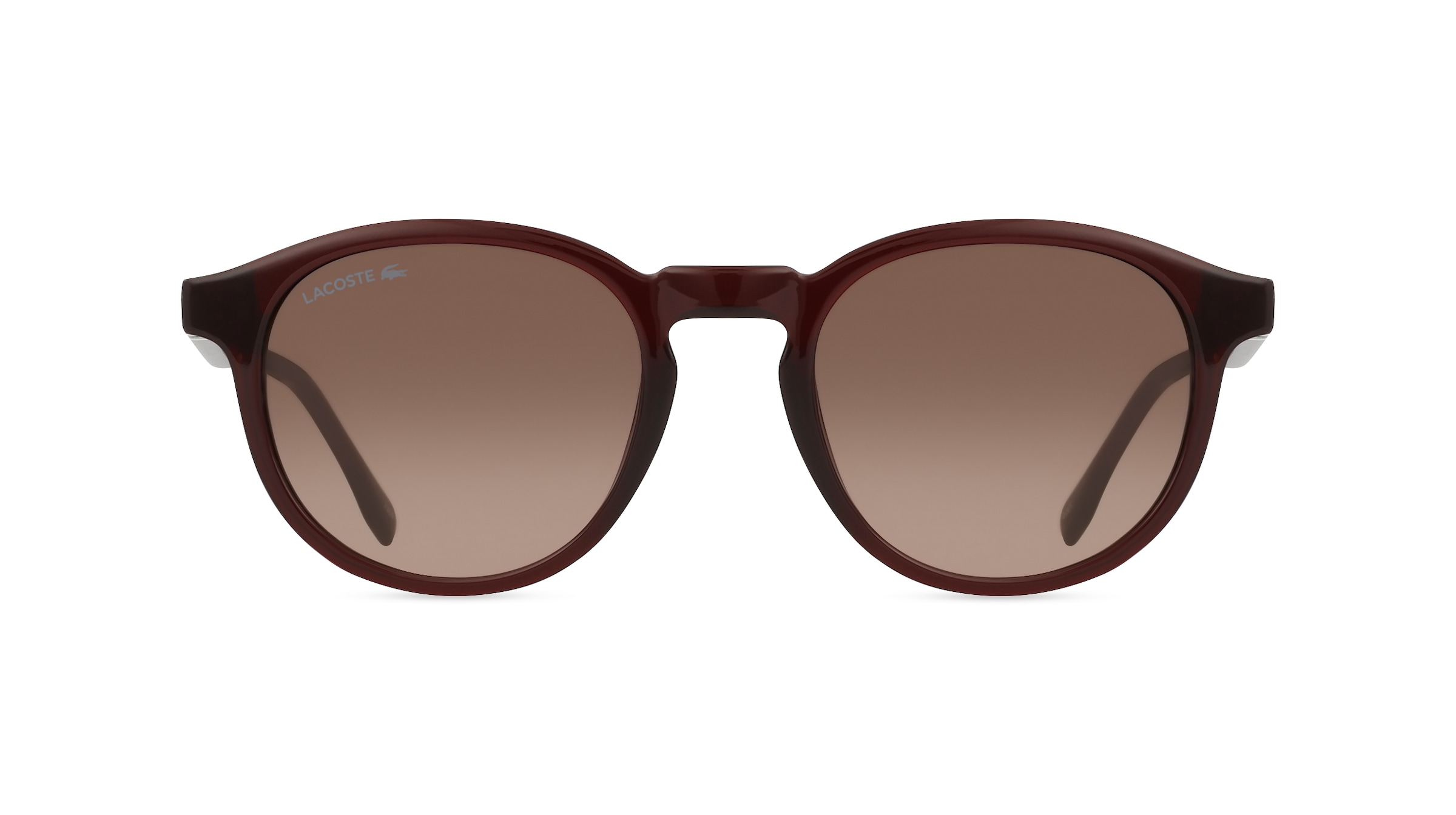 Lacoste L6030S Unisex-Sonnenbrille Vollrand Rund Bio-Kunststoff-Gestell, rot