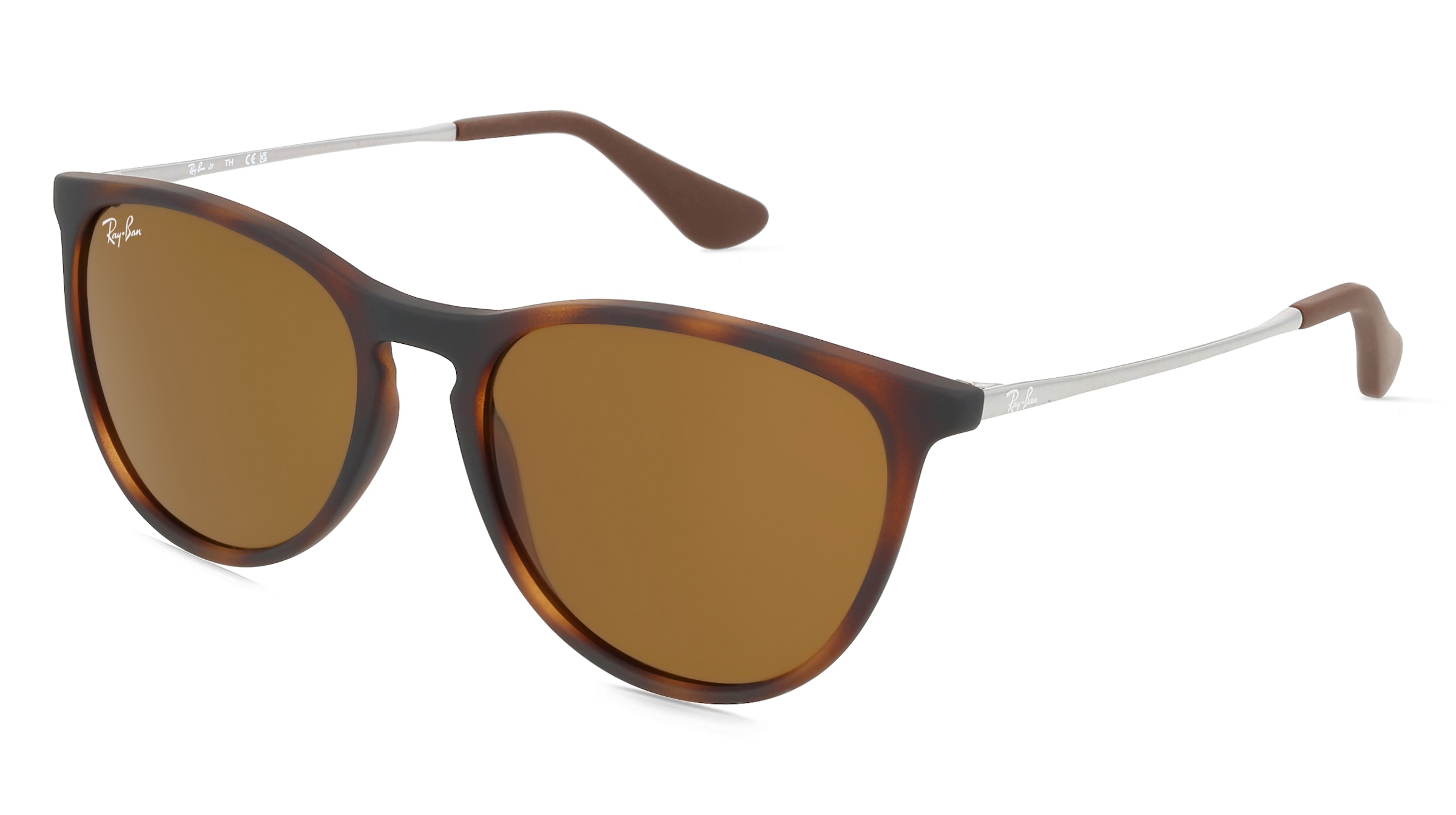 Ray-Ban Junior RJ 9060S ERIKA Kinder-Sonnenbrille Vollrand Panto Kunststoff-Gestell, Havanna