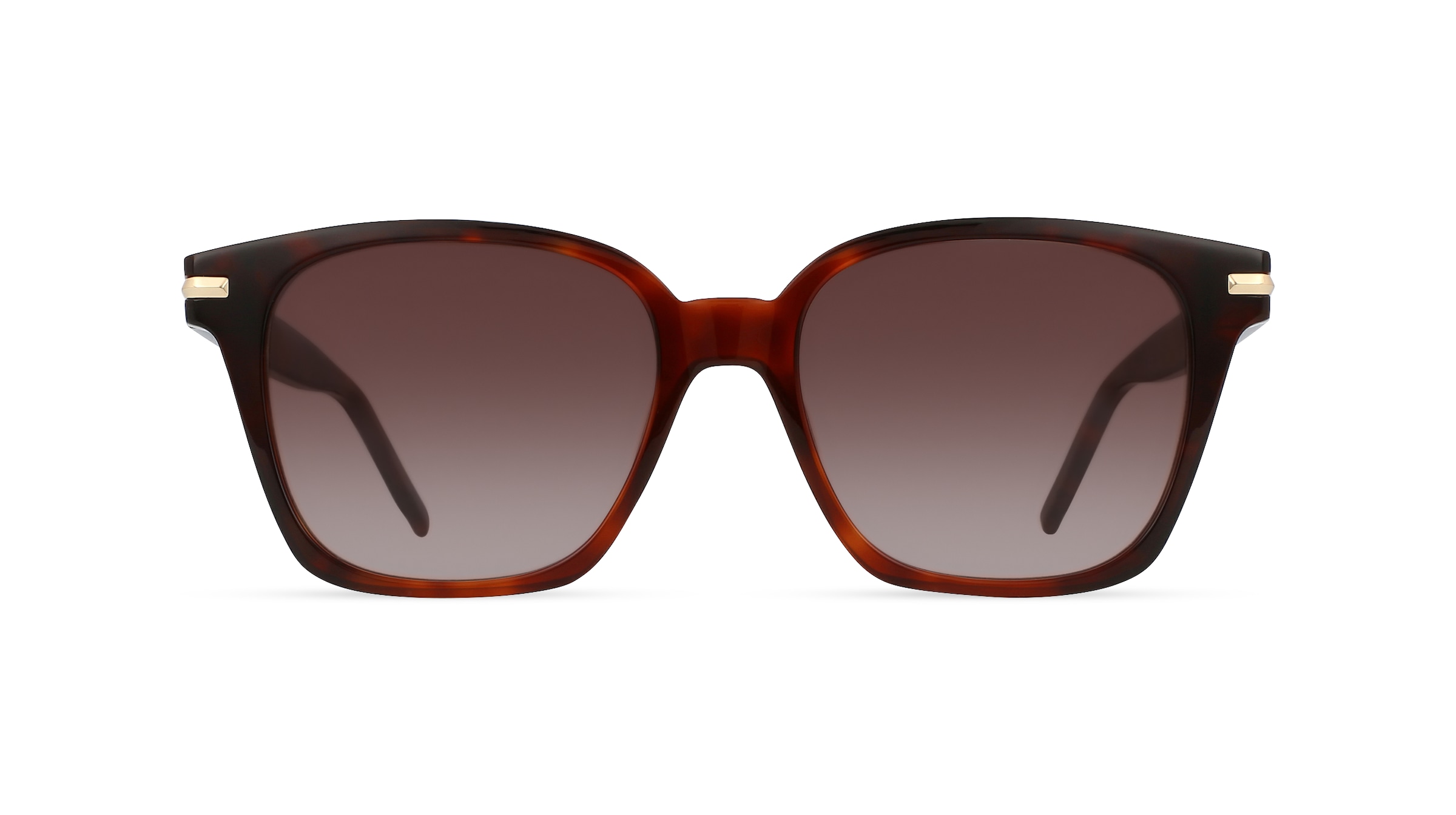 Boss 1268/S Damen-Sonnenbrille Vollrand Eckig Acetat-Gestell, braun