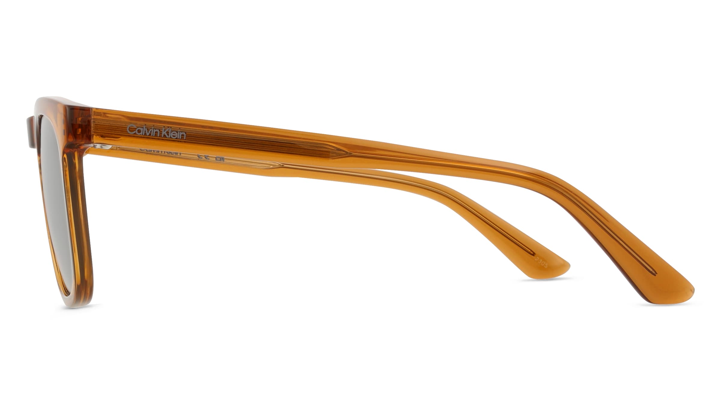 Thumbnail - Calvin Klein CK23534S Unisex-Sonnenbrille Vollrand Eckig Kunststoff-Gestell, gelb