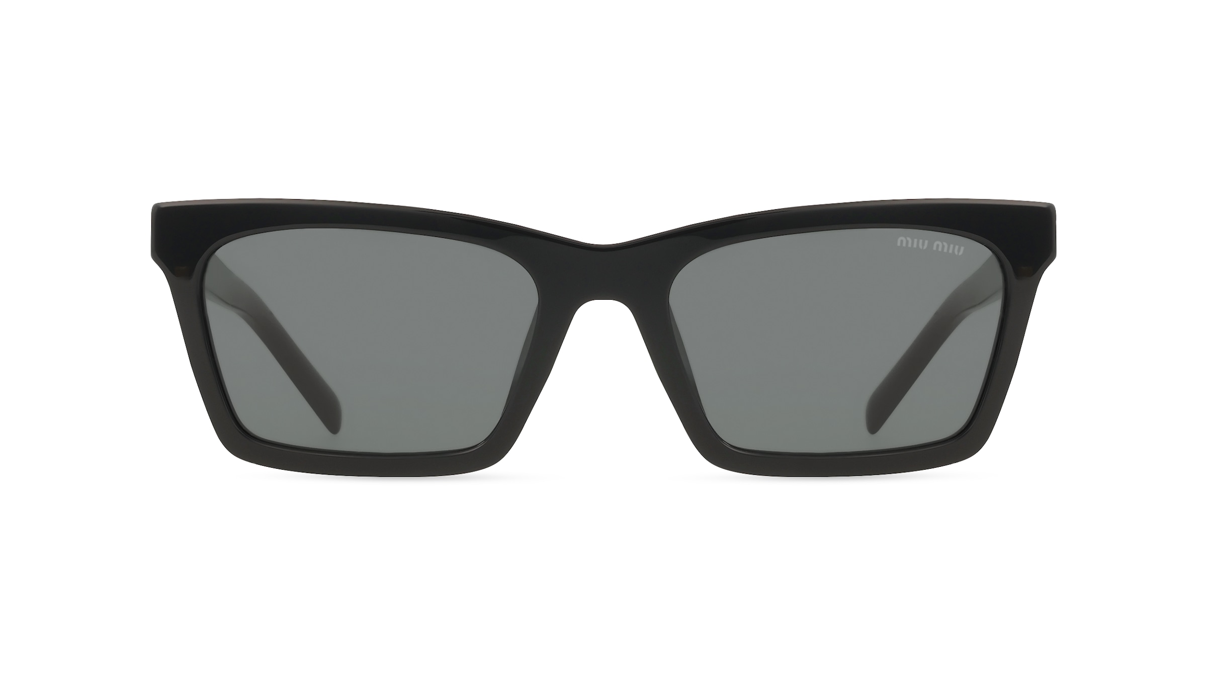 Miu Miu MUA05S Damen-Sonnenbrille Vollrand Eckig Acetat-Gestell, schwarz