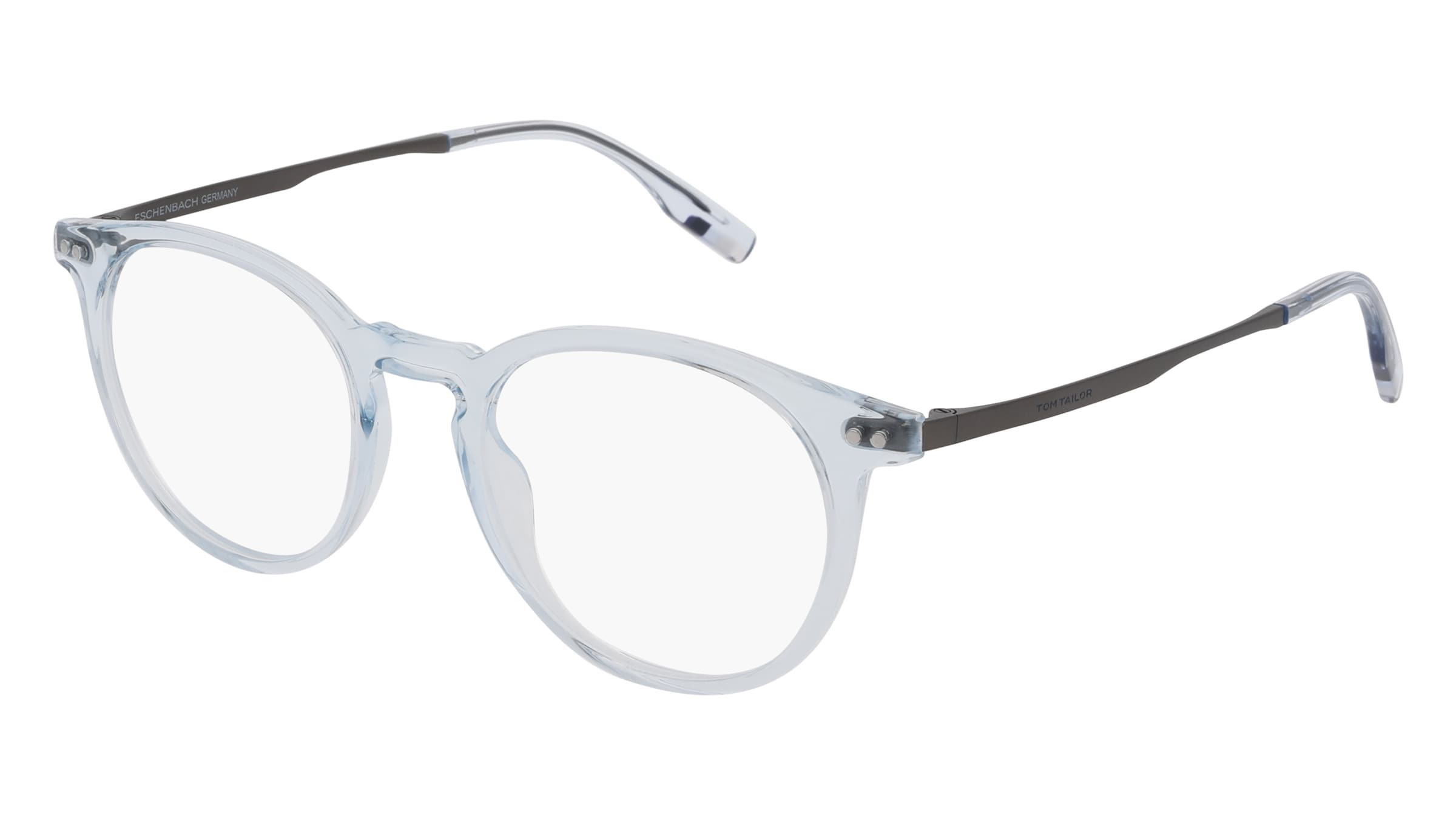Tom Tailor 671009 Unisex-Brille inkl. Gläser Vollrand Panto Acetat-Gestell 49/19/145, Blau