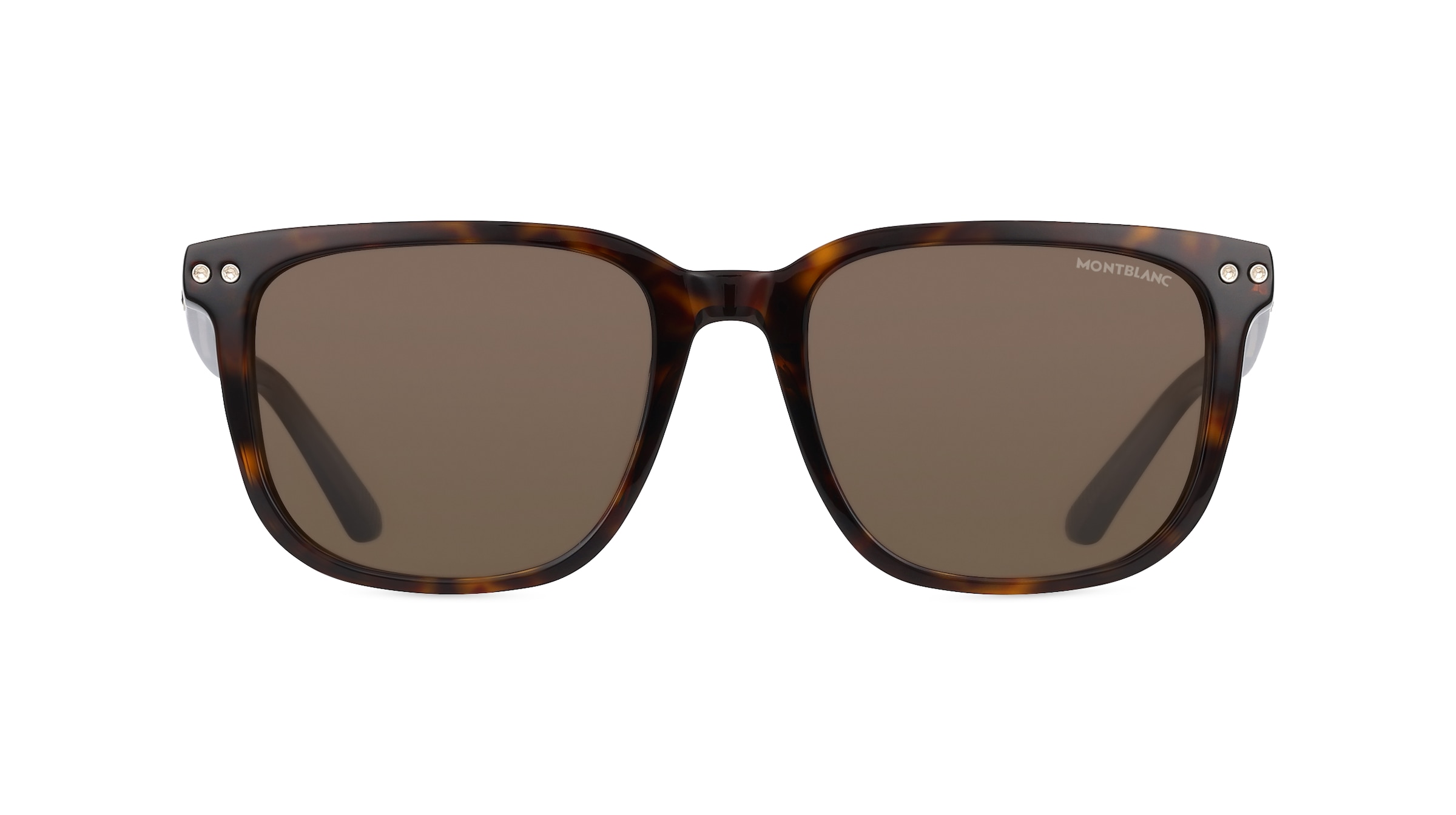 Montblanc MB0258SA Herren-Sonnenbrille Vollrand Eckig Kunststoff-Gestell, braun