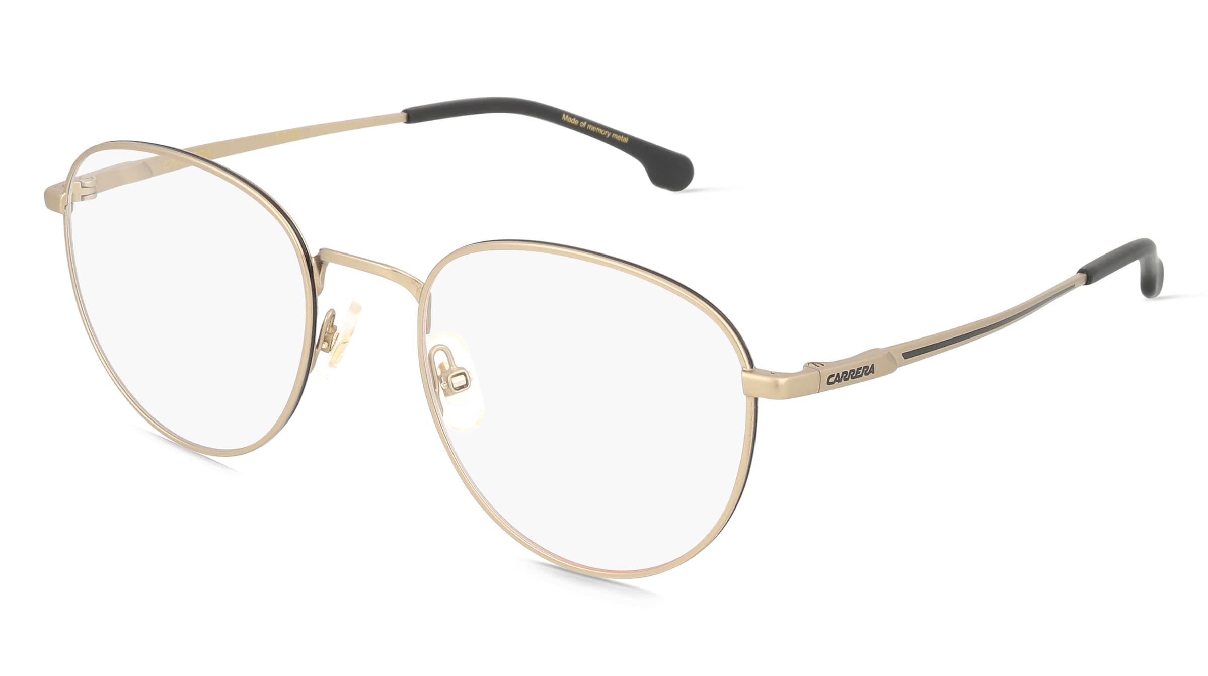Carrera 8908 Herren-Brille inkl. Gläser Vollrand Panto Metall-Gestell 50/20/140, Gold