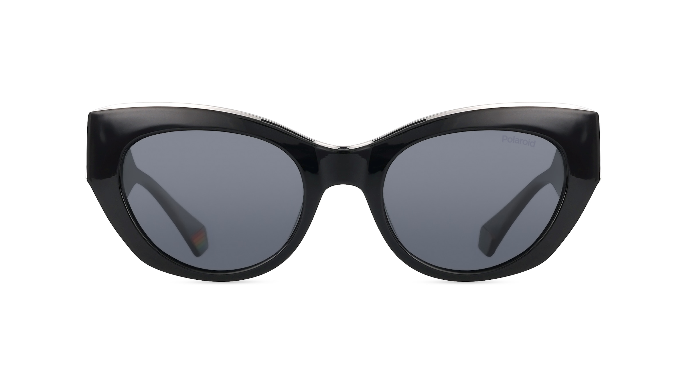 Polaroid PLD 6199/S/X Damen-Sonnenbrille Vollrand Butterfly Kunststoff-Gestell, schwarz