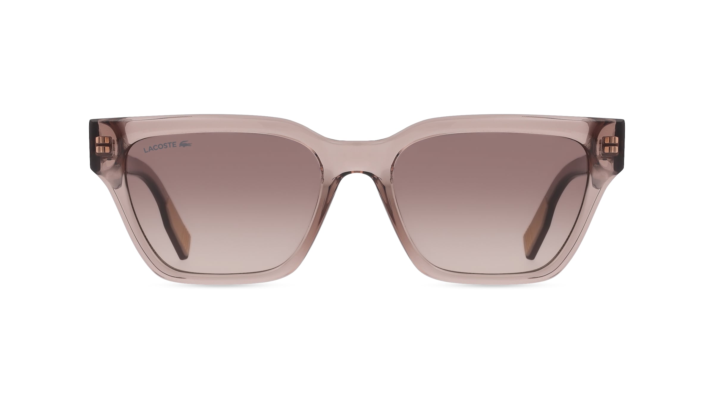 Lacoste L6002S Damen-Sonnenbrille Vollrand Butterfly Kunststoff-Gestell, braun