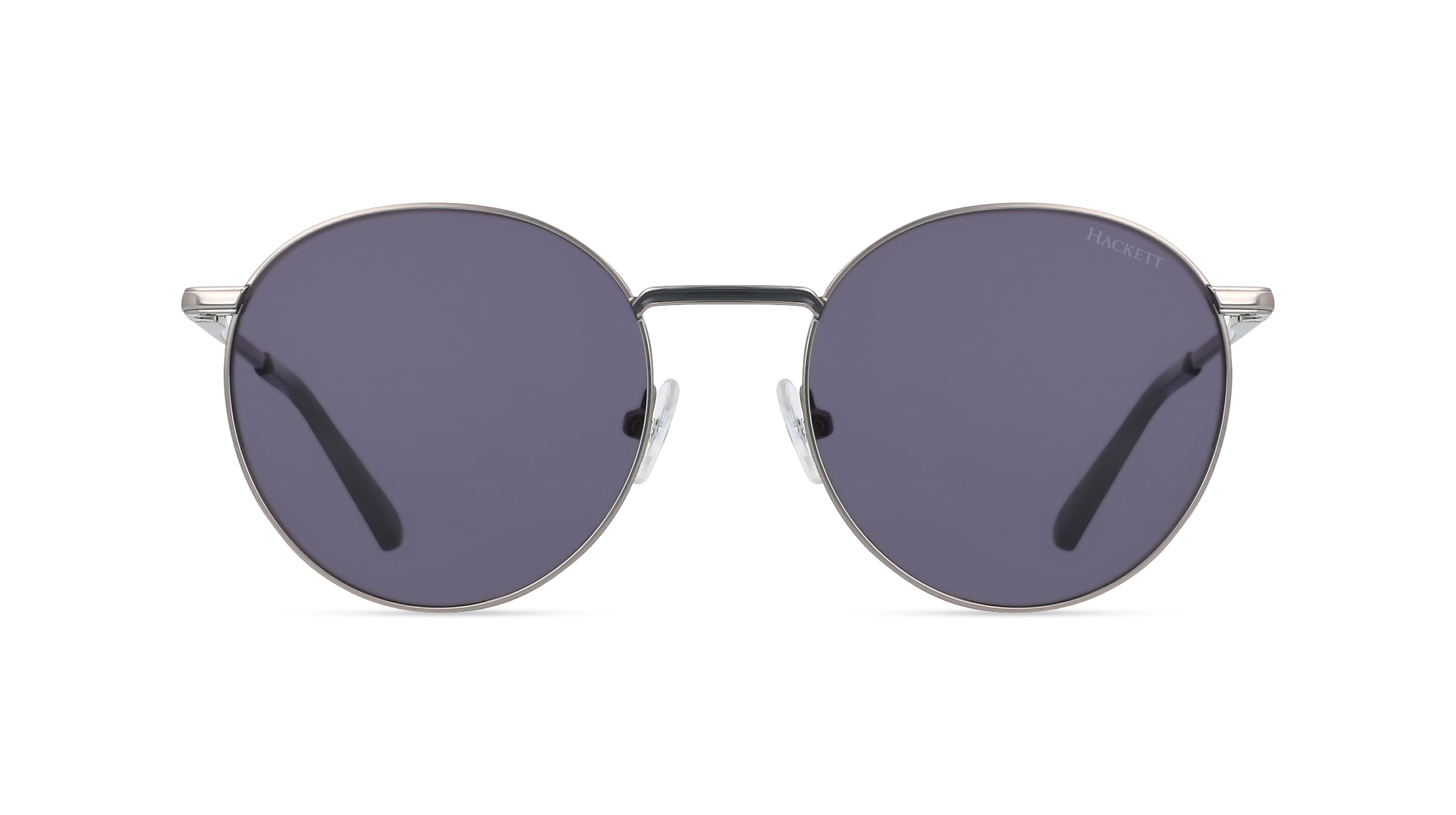 Hackett HE 1147 Unisex-Sonnenbrille Vollrand Rund Metall-Gestell, silber