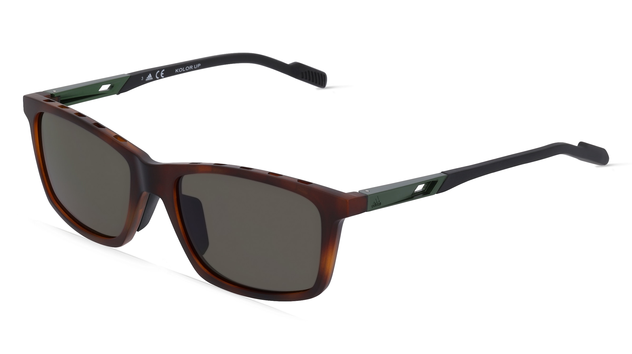 Marcolin Deutschland Adidas SP0052 Herren-Sonnenbrille Vollrand Eckig Kunststoff-Gestell, braun