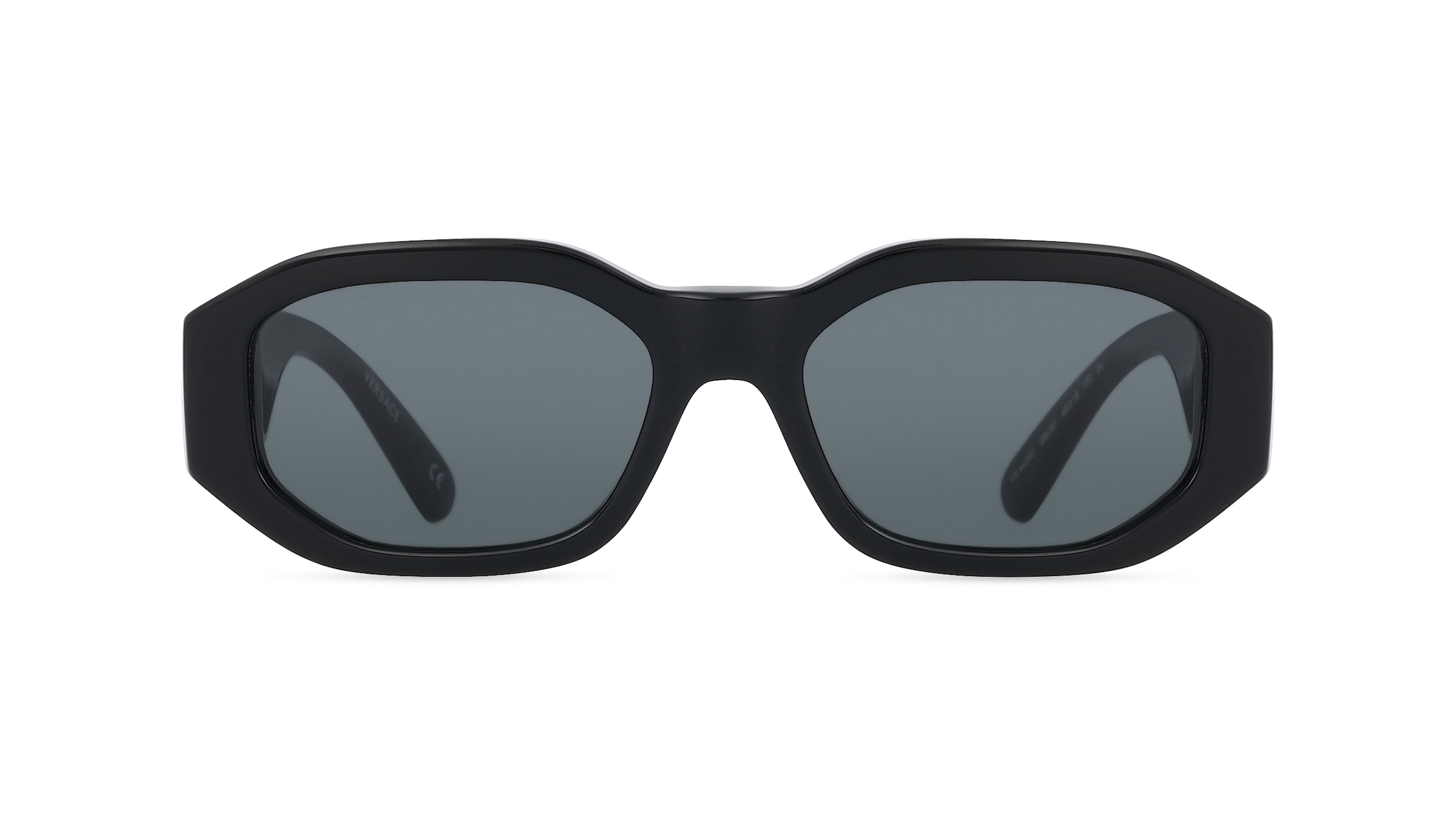 Versace VK4429U Jugend-Sonnenbrille Vollrand Schmal Acetat-Gestell, schwarz