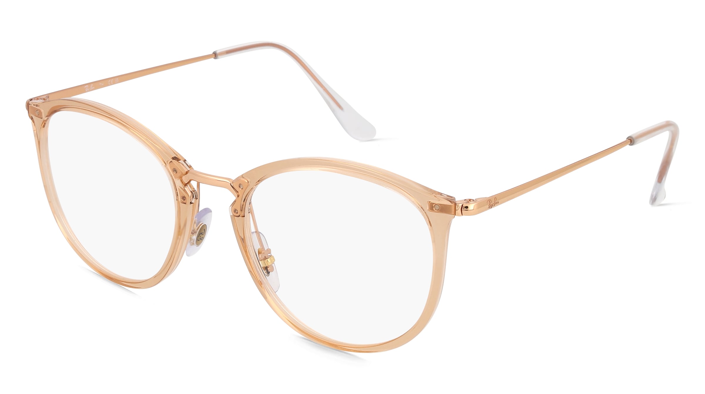 Ray-Ban RX7140 Unisex-Brille inkl. Gläser Vollrand Panto Kunststoff-Gestell 49/20/150, Braun