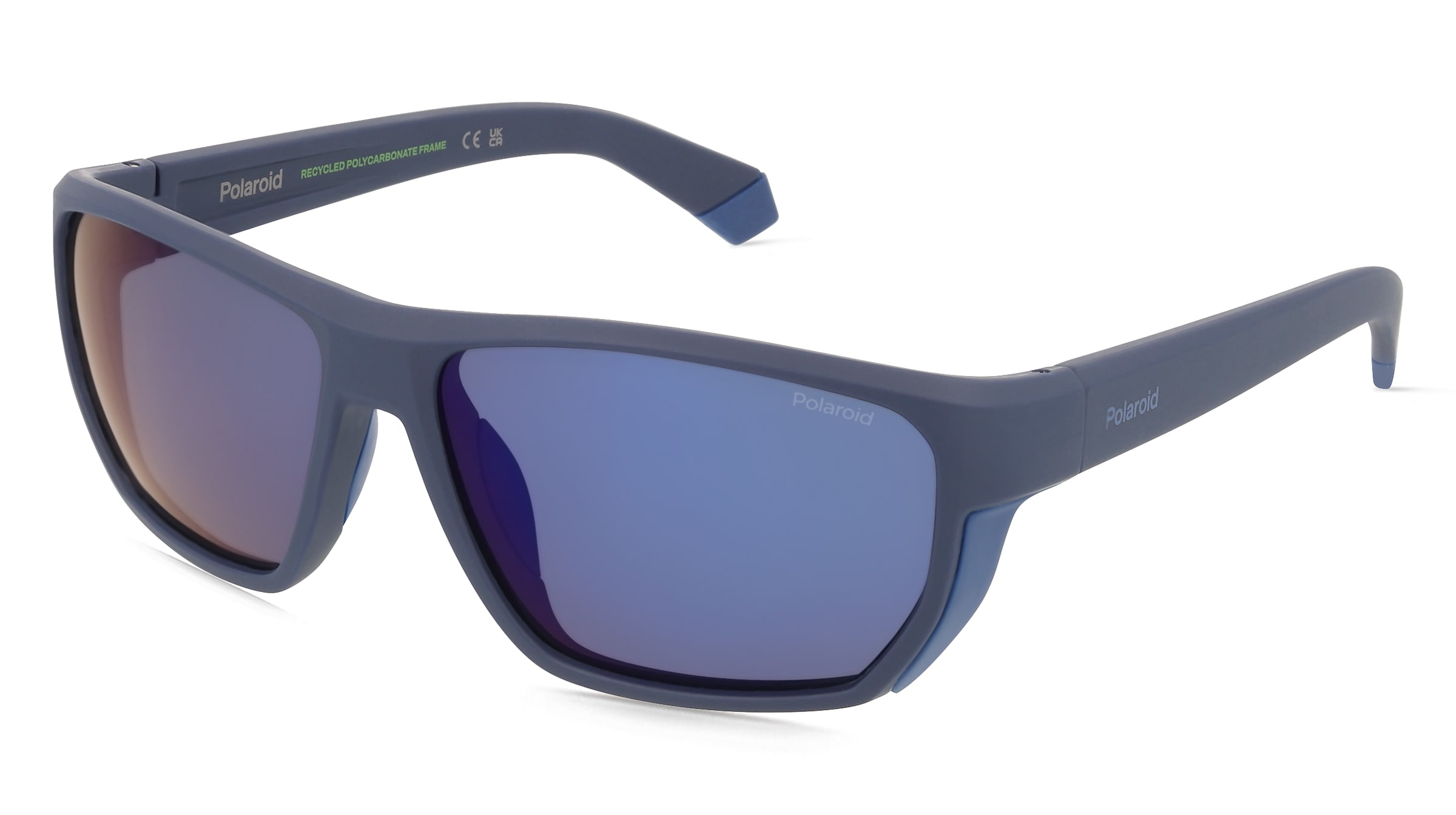 Polaroid PLD 7057/S Herren-Sonnenbrille Vollrand Eckig Kunststoff-Gestell, Blau