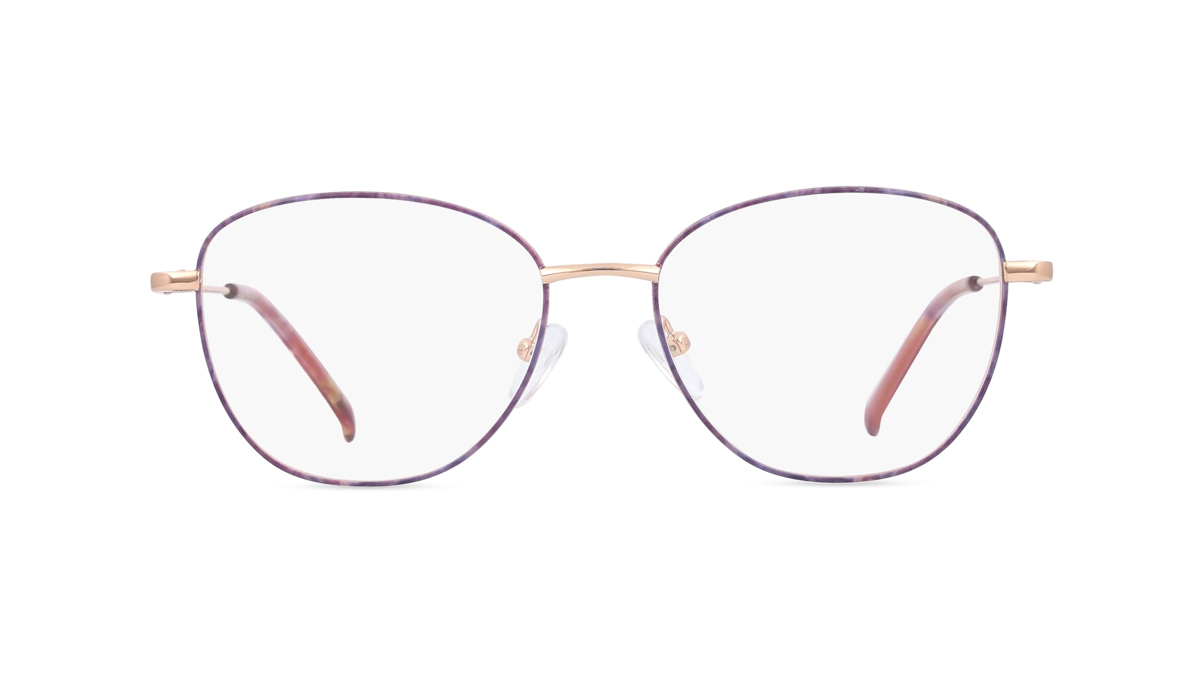 Fielmann BD 500 CL Damen-Brille inkl. Gläser Vollrand Butterfly Edelstahl-Gestell 52mm/16mm/145mm, gold