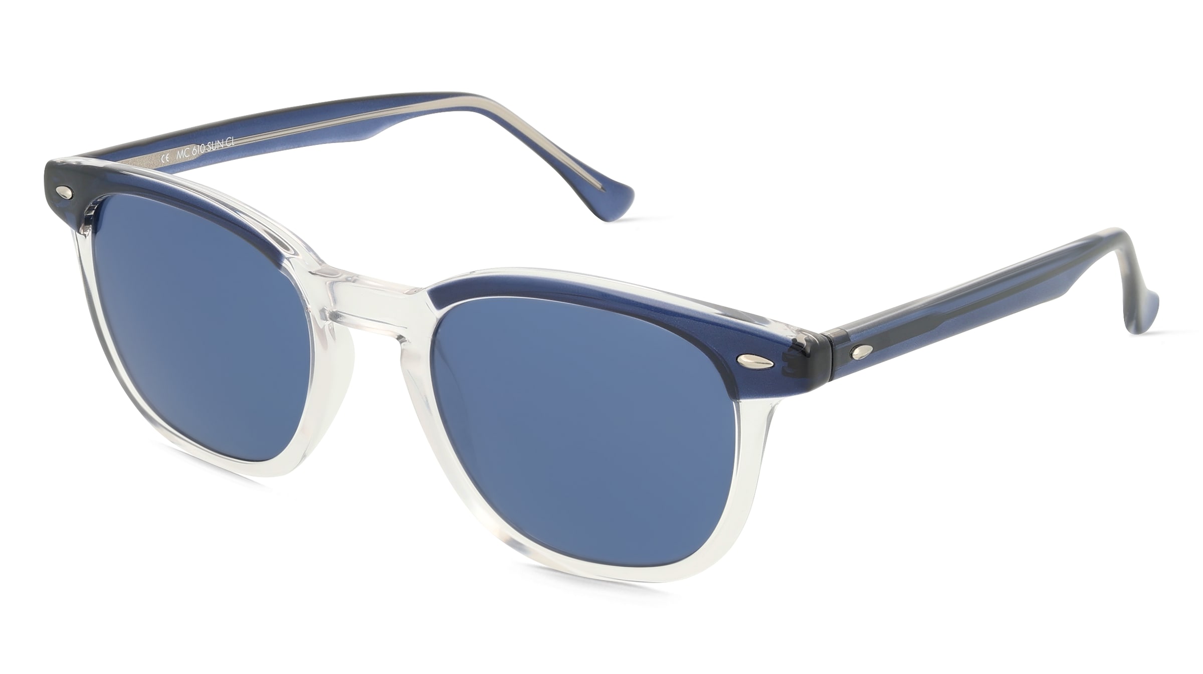 Fielmann MC 610 SUN CL Damen-Sonnenbrille Vollrand Eckig Acetat-Gestell, blau