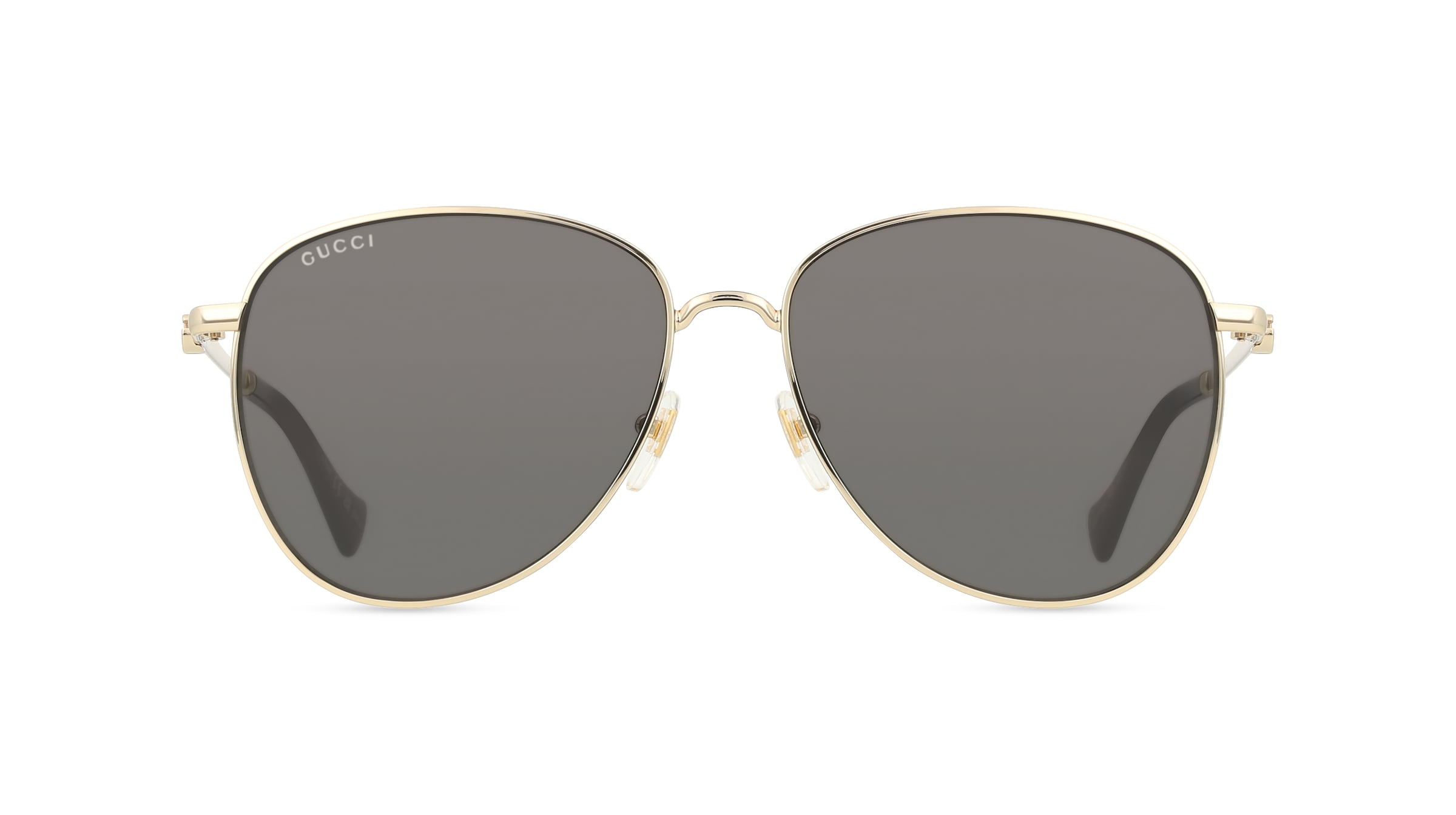 Gucci GG1419S Damen-Sonnenbrille Vollrand Pilot Metall-Gestell, gold