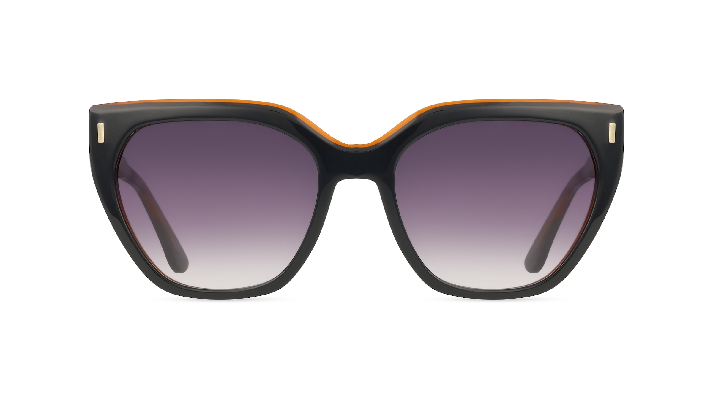 Calvin Klein CK24535S Damen-Sonnenbrille Vollrand Butterfly Acetat-Gestell, schwarz