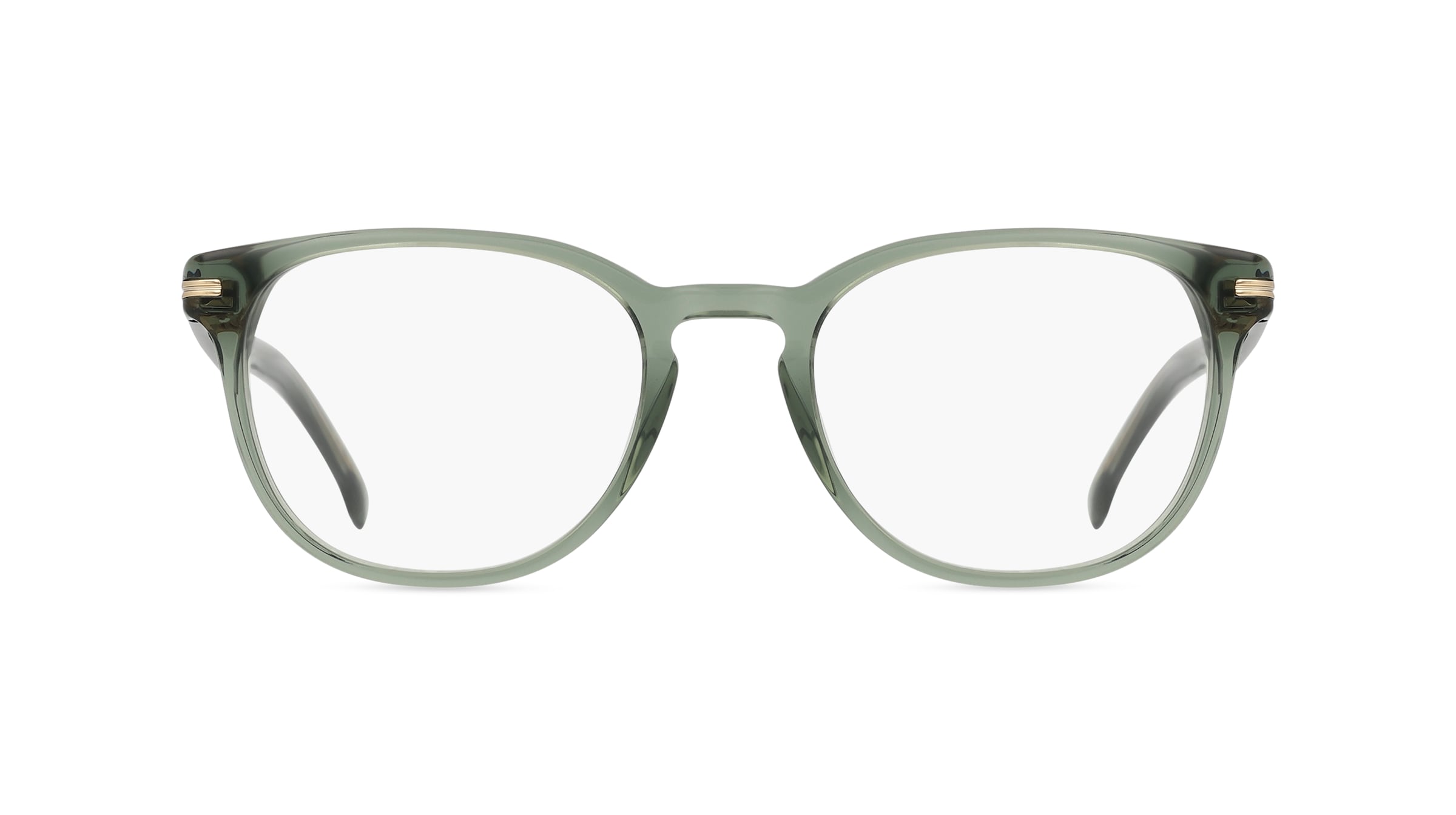 Boss 1601 Herren-Brille inkl. Gläser Vollrand Panto Acetat-Gestell 51mm/20mm/145mm, grün